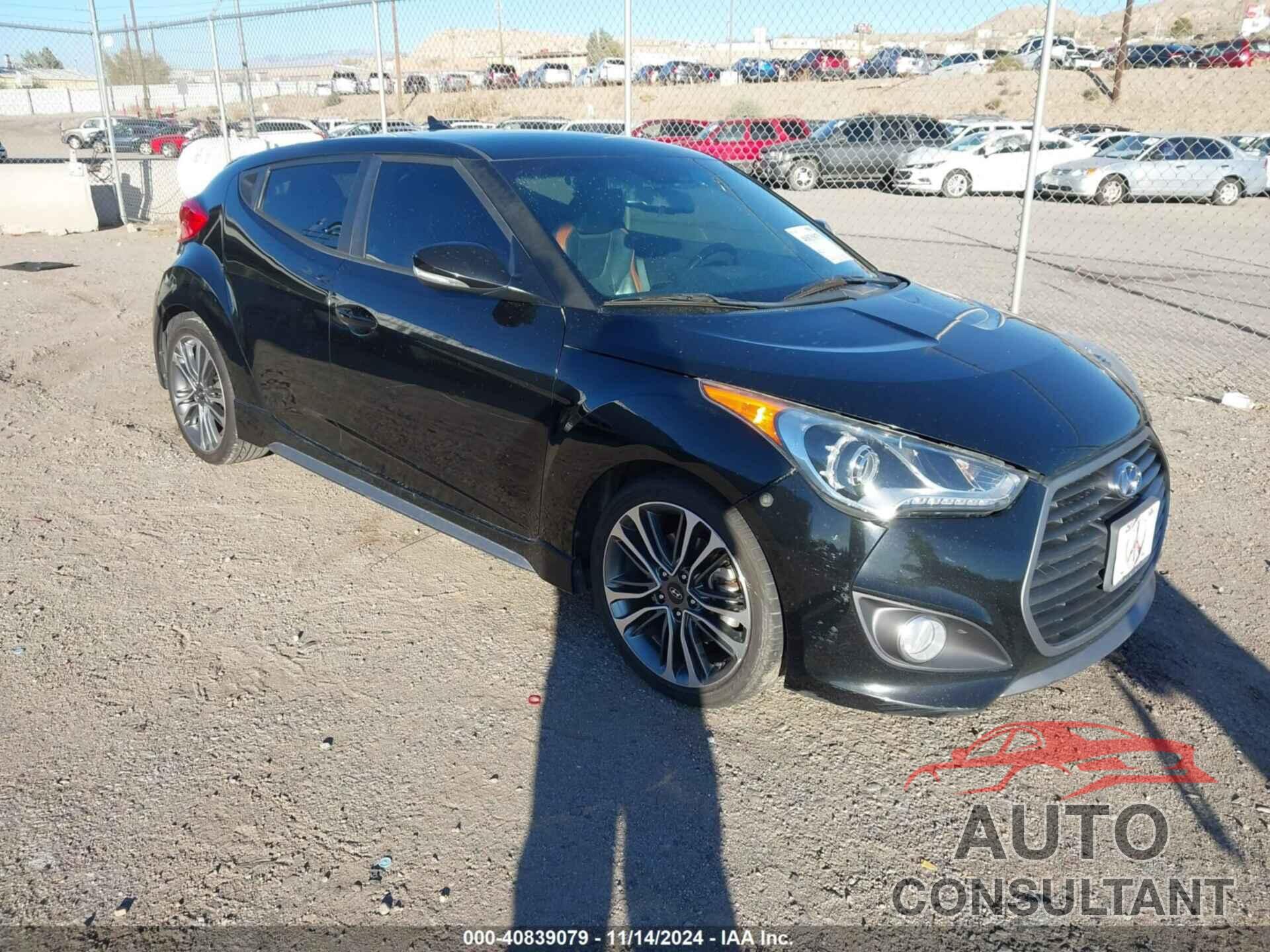 HYUNDAI VELOSTER 2016 - KMHTC6AE8GU287801