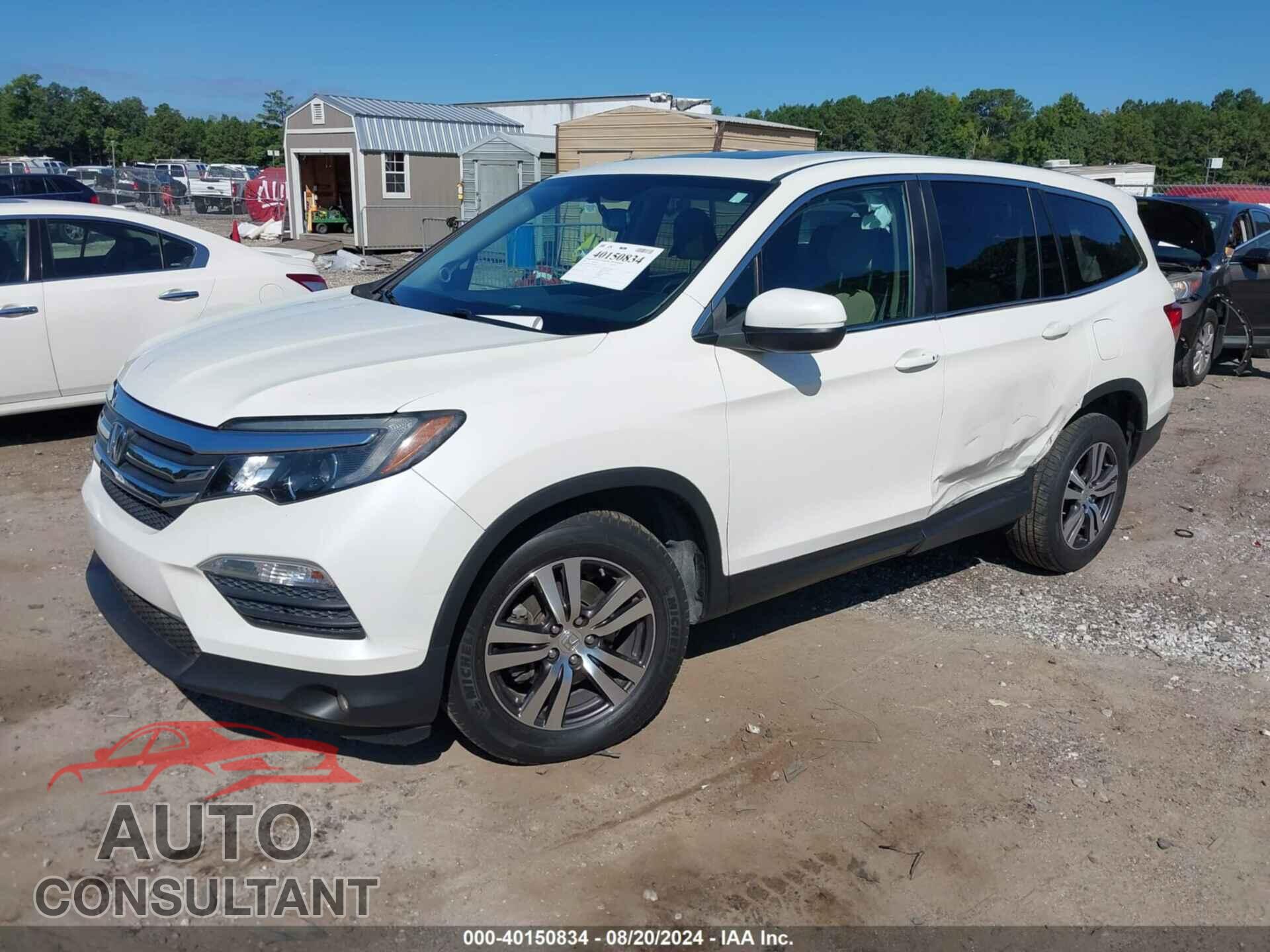 HONDA PILOT 2017 - 5FNYF6H72HB005607