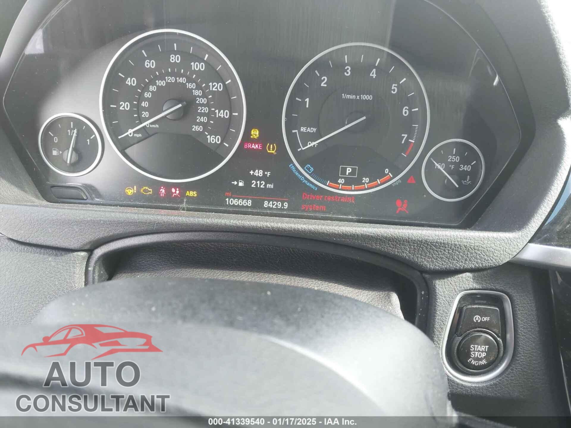 BMW 320I 2016 - WBA8E5G58GNU20666