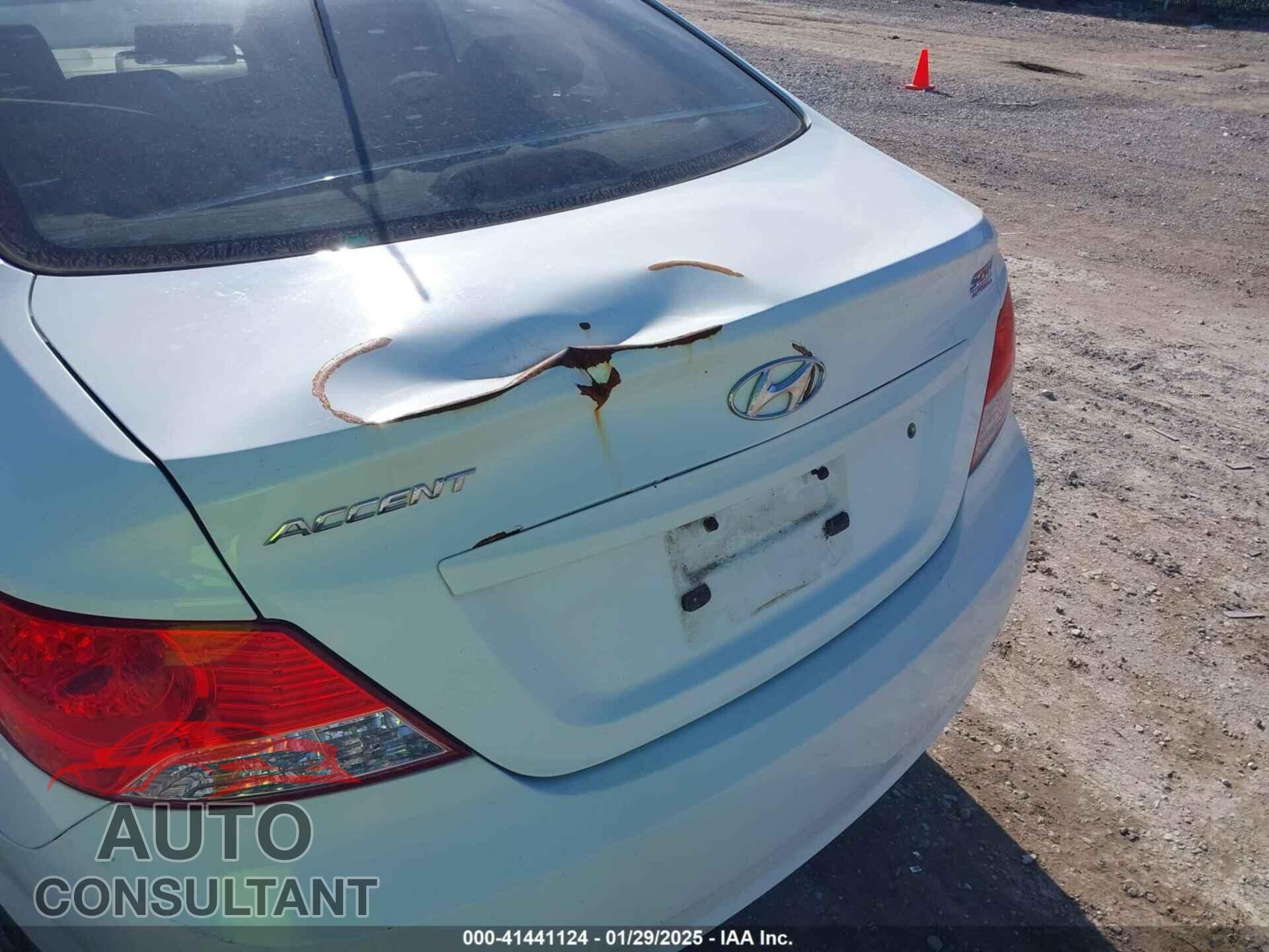 HYUNDAI ACCENT 2012 - KMHCT4AE6CU220175