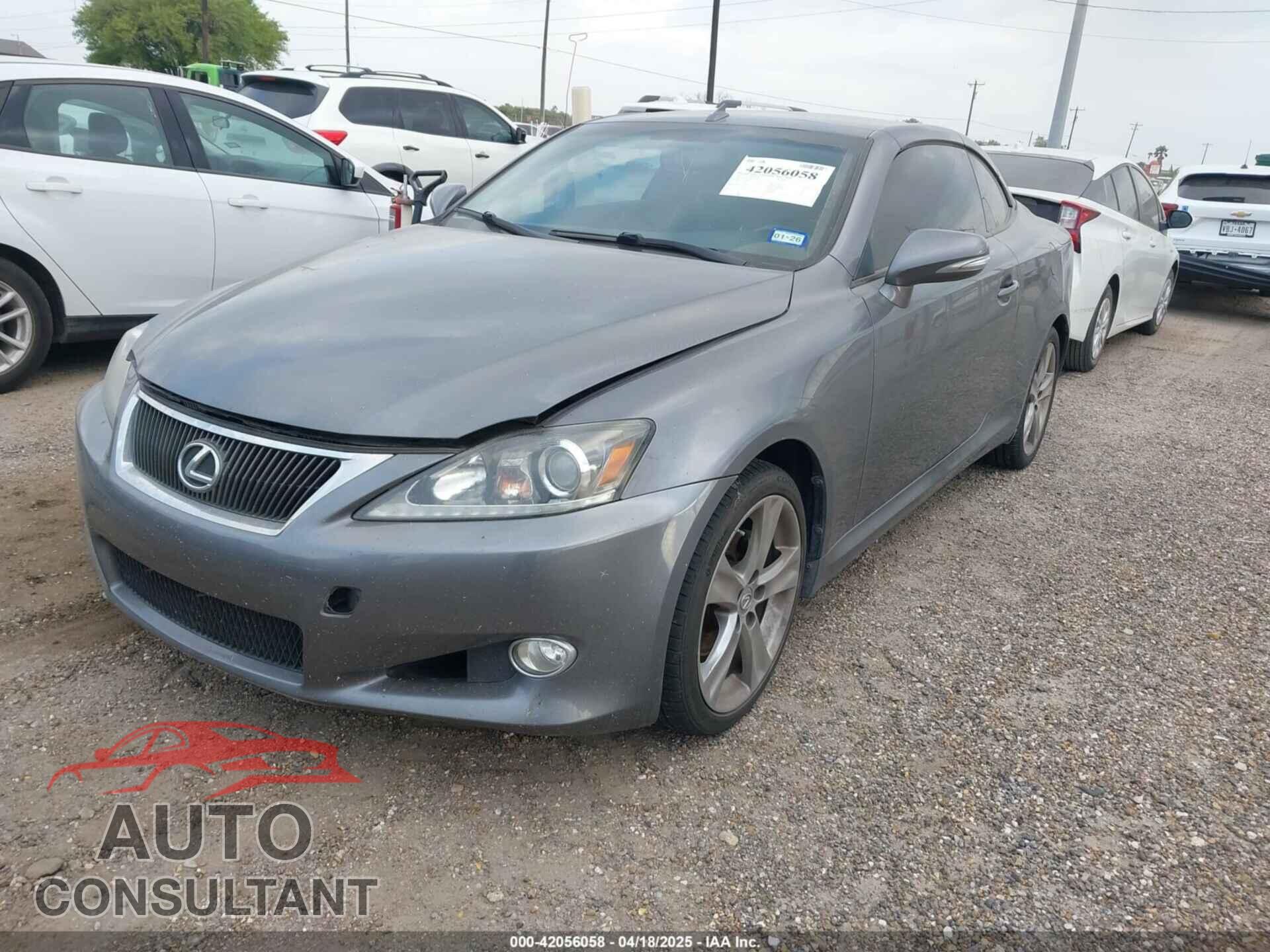 LEXUS IS 250C 2012 - JTHFF2C29C2525079