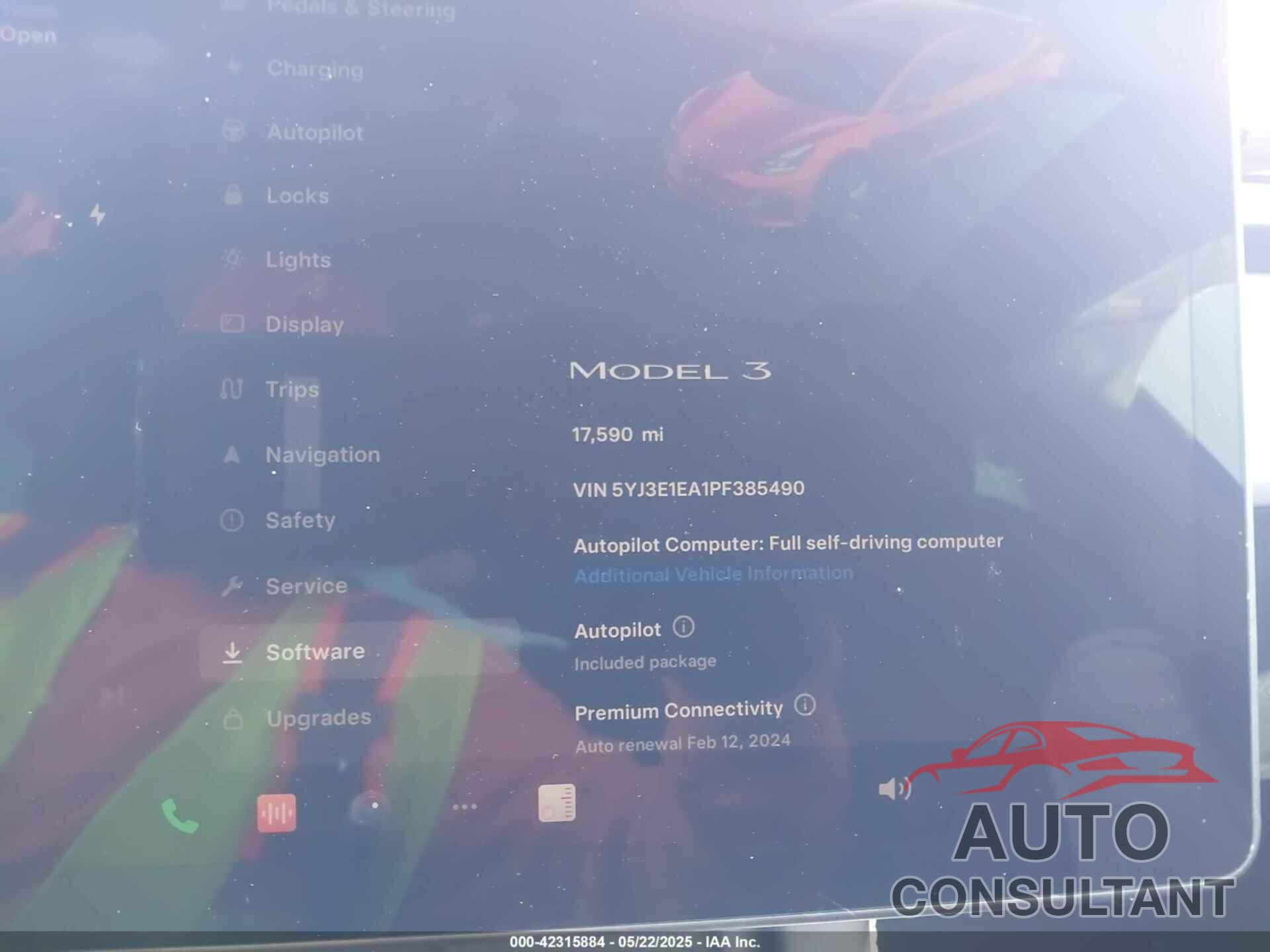 TESLA MODEL 3 2023 - 5YJ3E1EA1PF385490