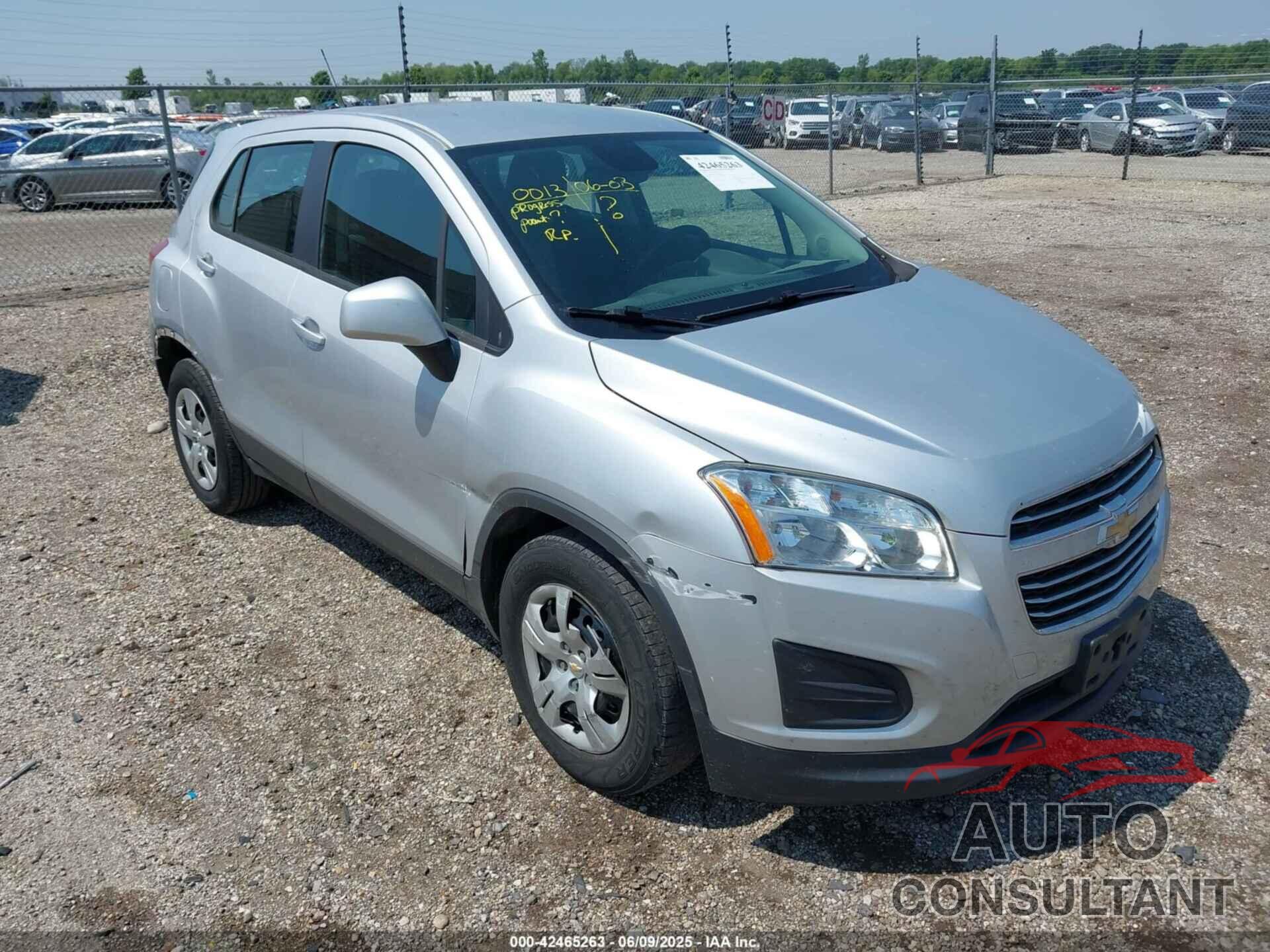 CHEVROLET TRAX 2016 - 3GNCJKSB0GL235703