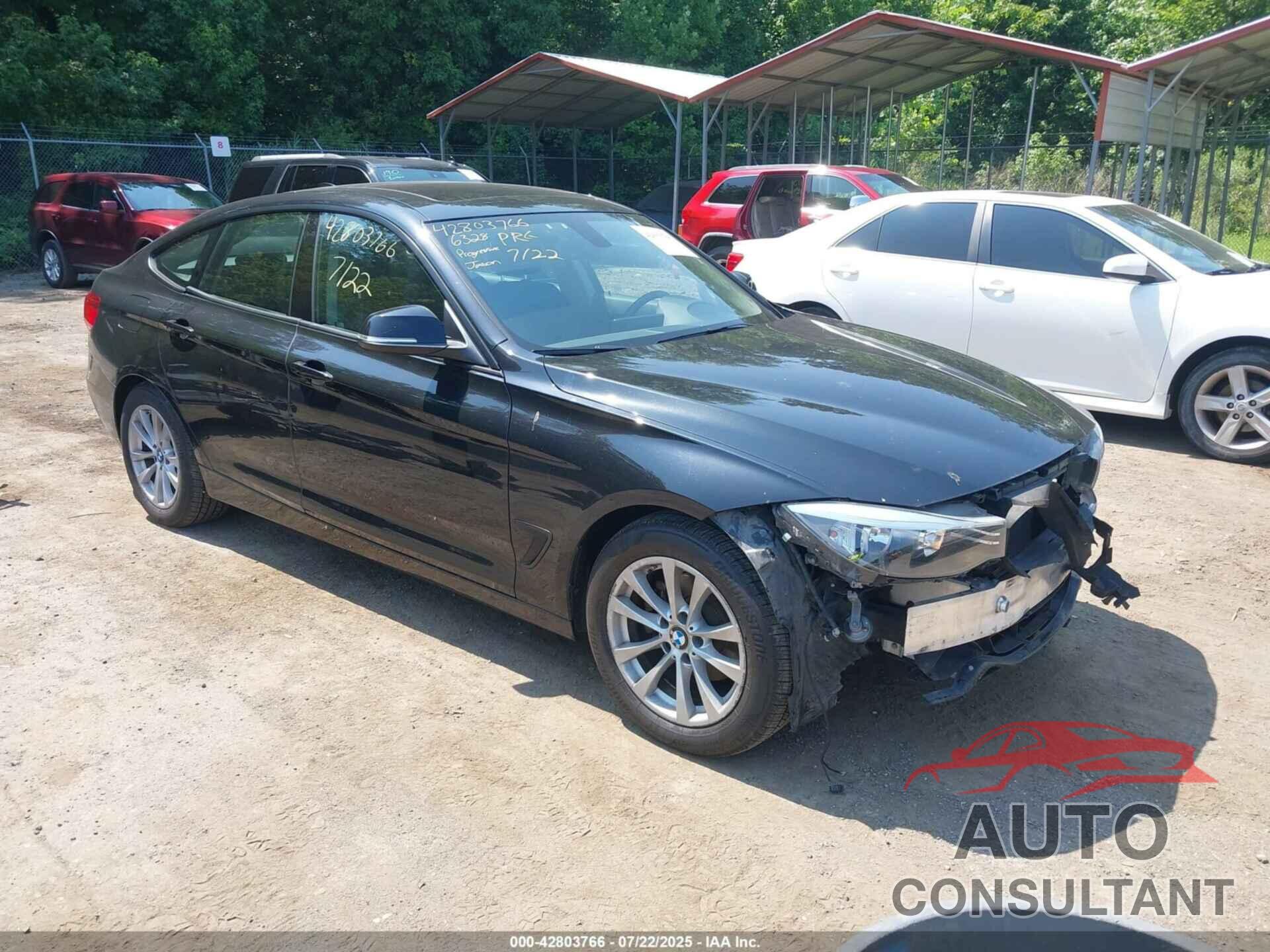 BMW 328I GRAN TURISMO 2015 - WBA8Z5C56FD672463