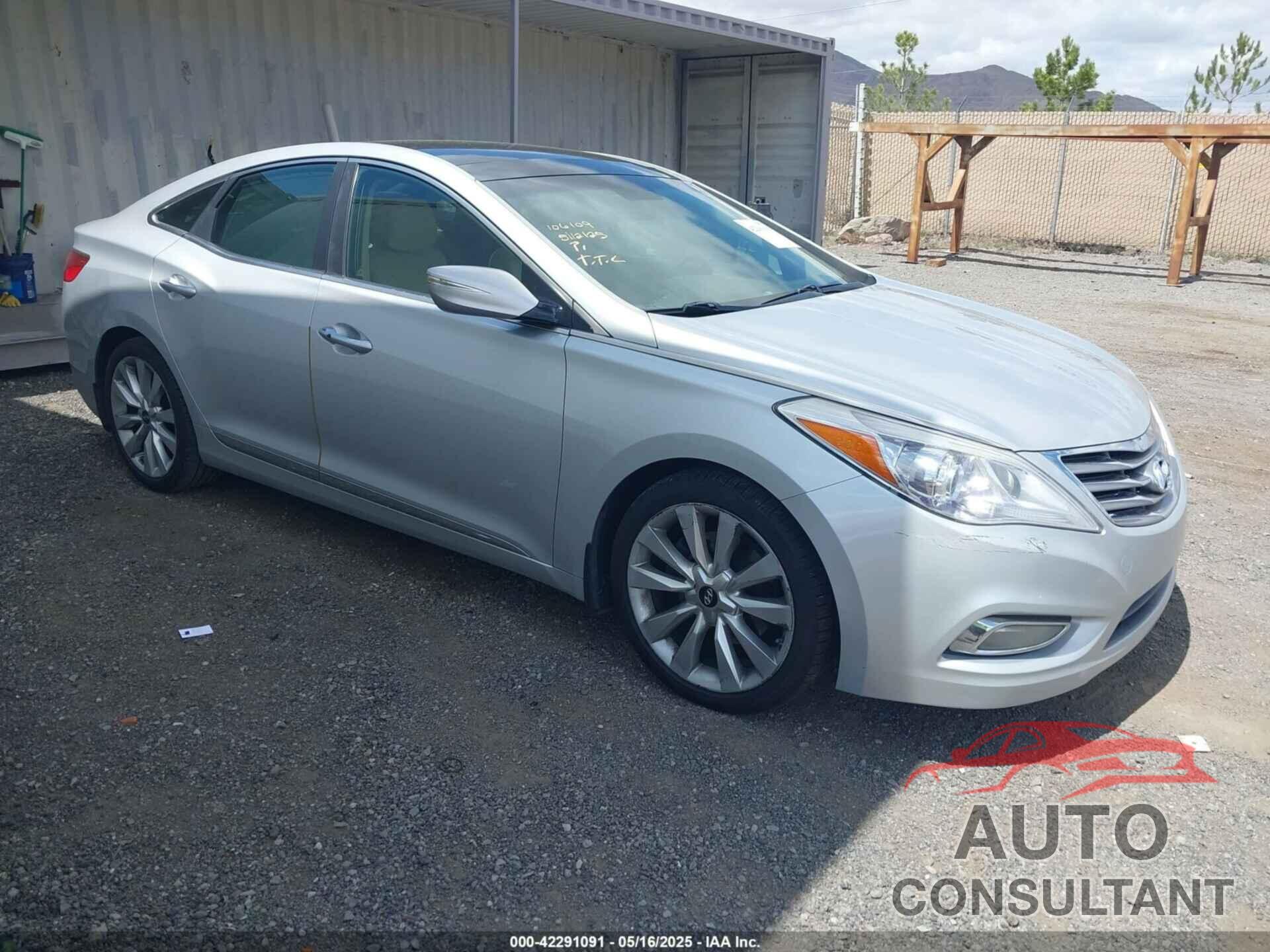 HYUNDAI AZERA 2013 - KMHFH4JGXDA329113