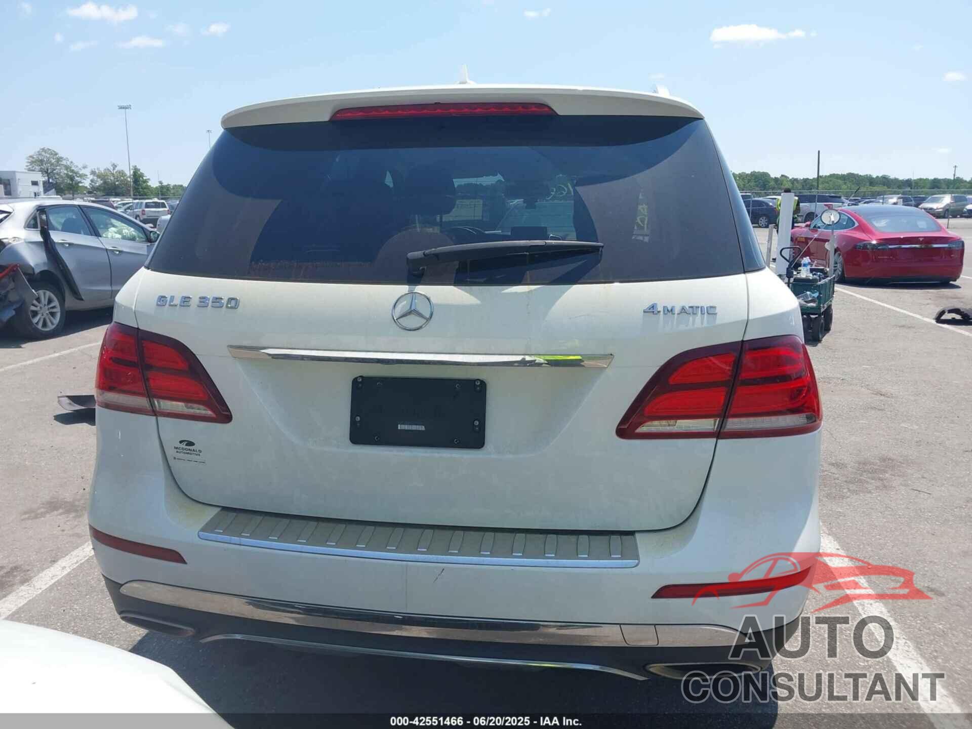 MERCEDES-BENZ GLE 350 2016 - 4JGDA5HB4GA791778