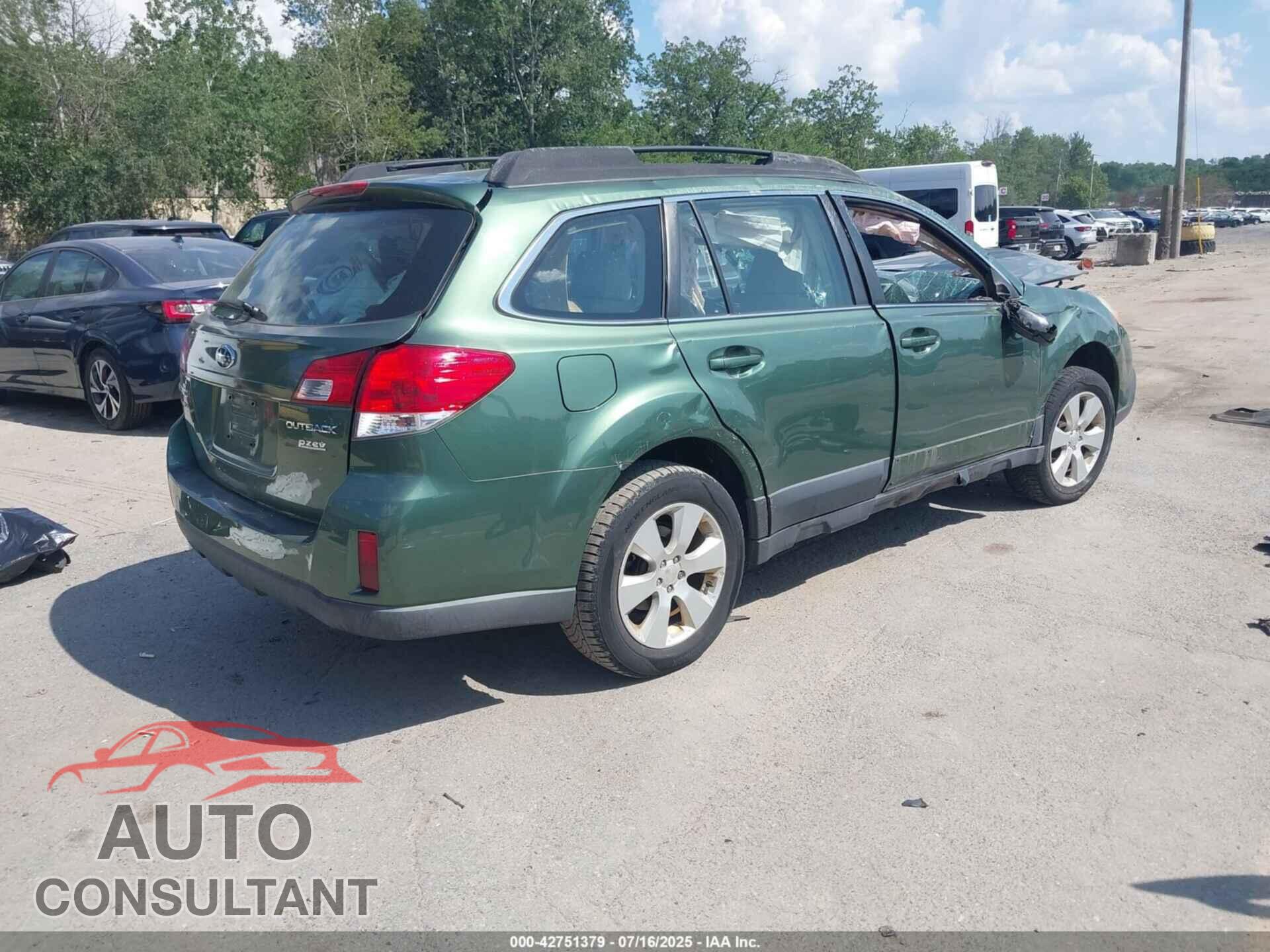 SUBARU OUTBACK 2013 - 4S4BRBAC4D3201712