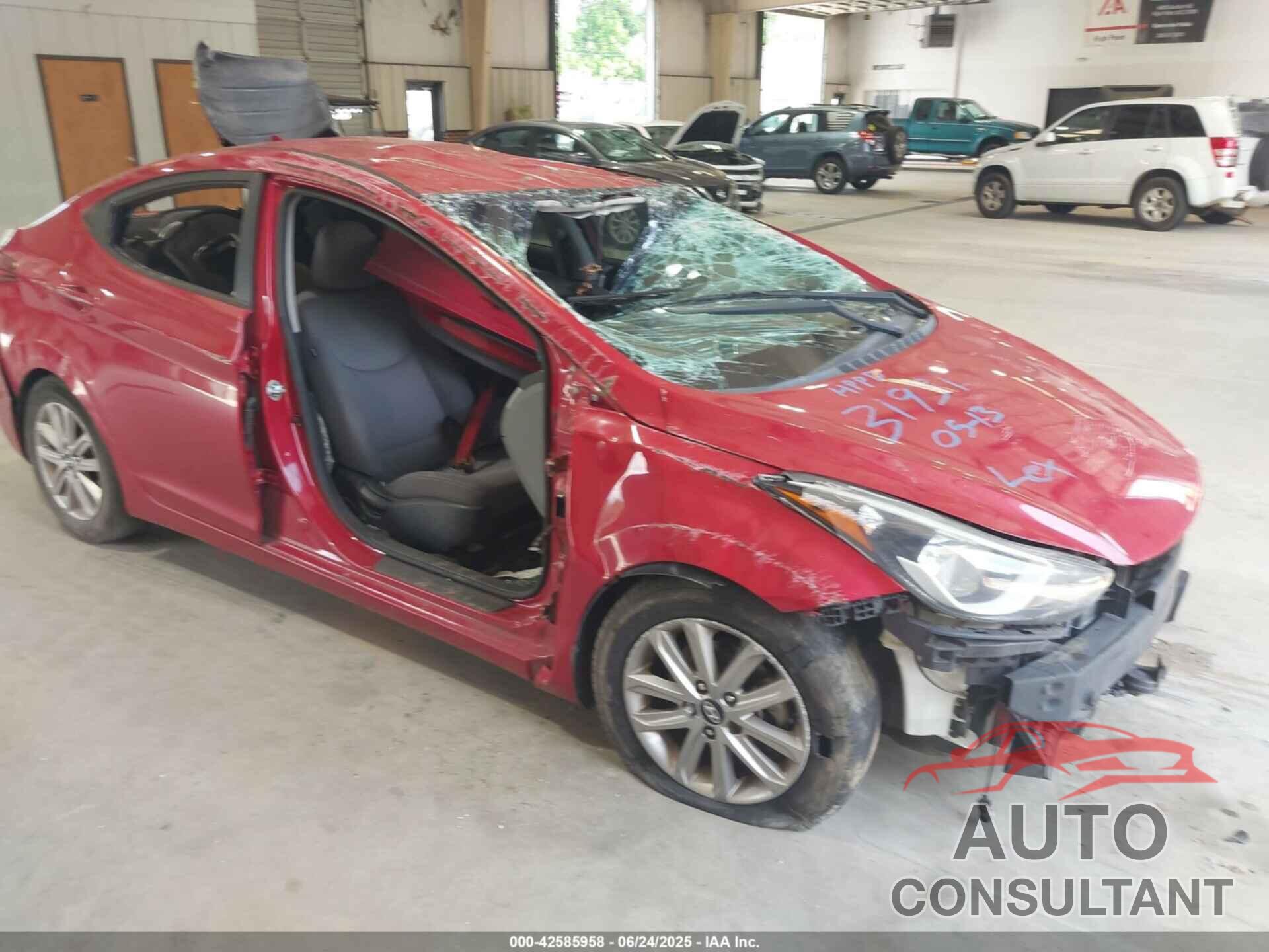HYUNDAI ELANTRA 2015 - KMHDH4AE9FU419229