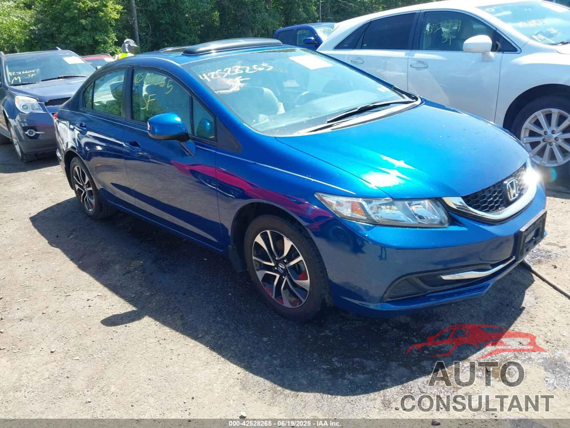 HONDA CIVIC 2013 - 19XFB2F88DE228628