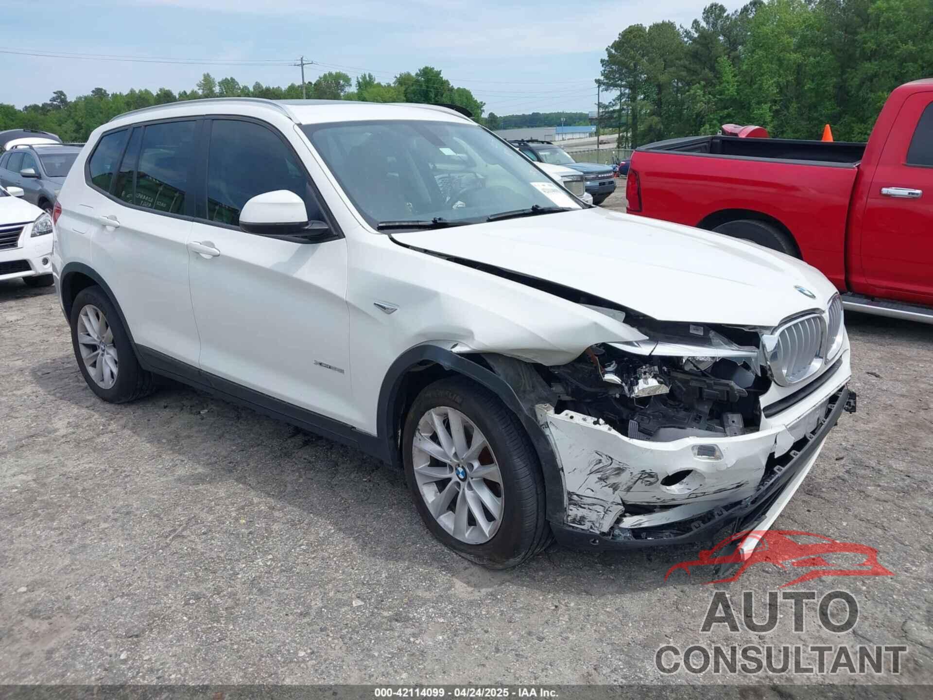 BMW X3 2016 - 5UXWX9C54G0D79467
