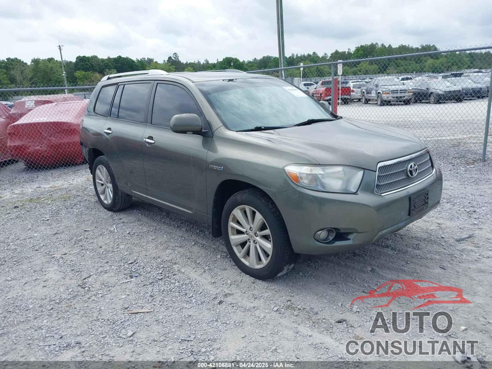 TOYOTA HIGHLANDER HYBRID 2009 - JTEEW44A092031003
