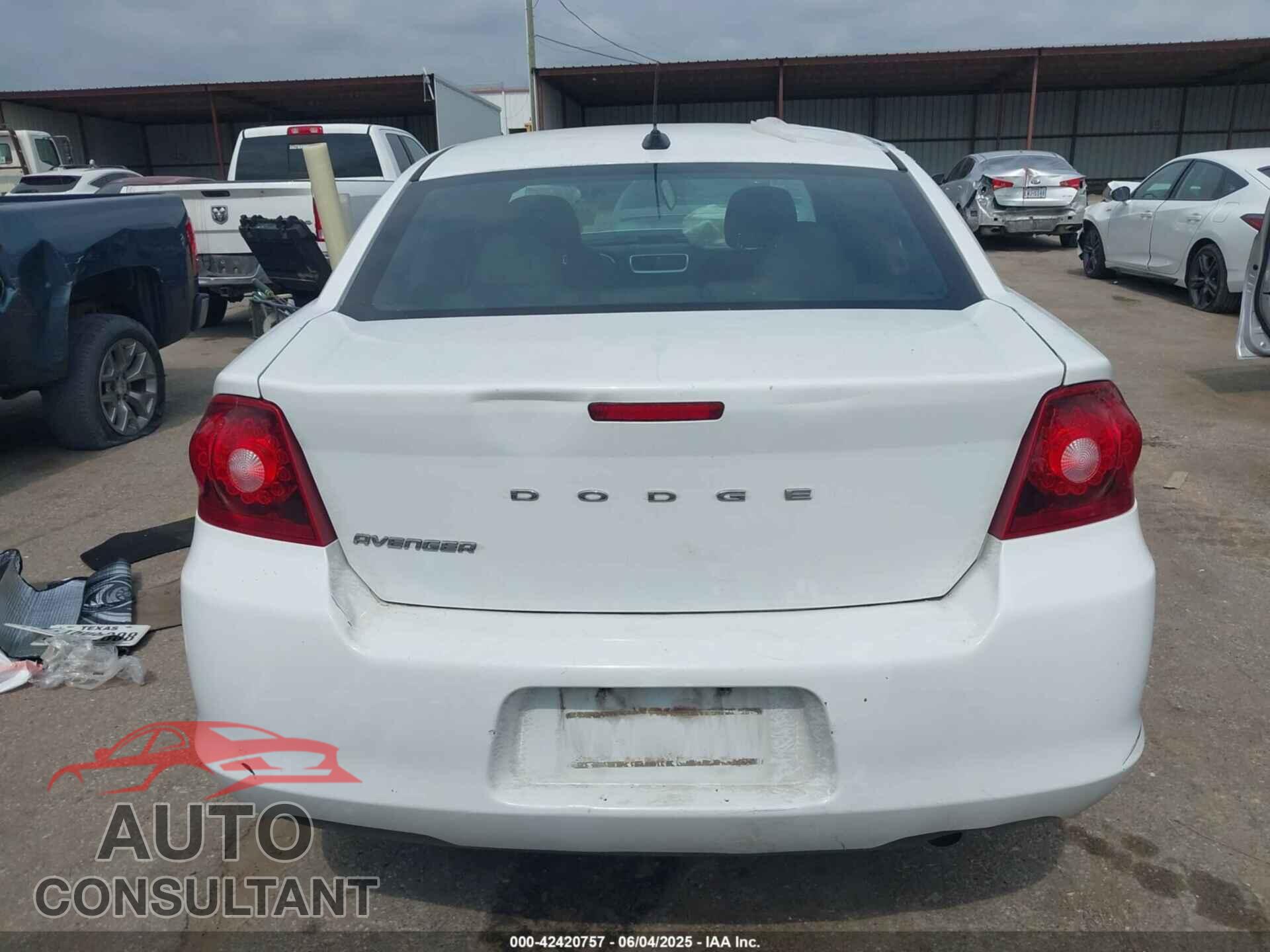 DODGE AVENGER 2013 - 1C3CDZAB5DN665141