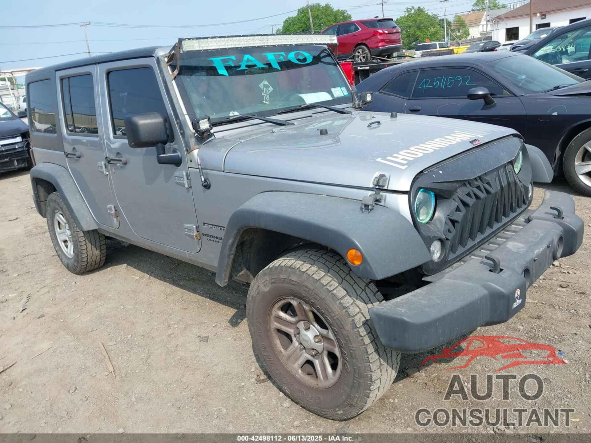 JEEP WRANGLER UNLIMITED 2014 - 1C4BJWDG3EL217810