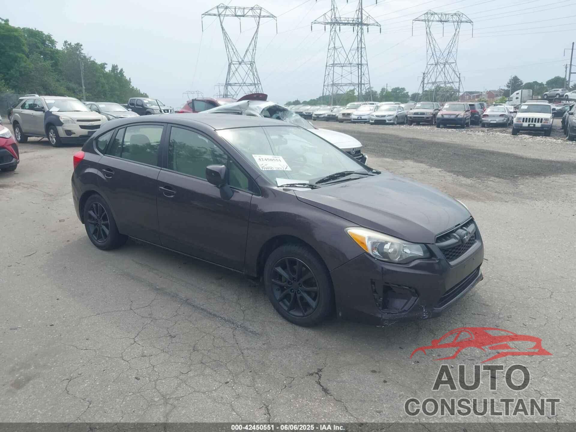 SUBARU IMPREZA 2012 - JF1GPAC65CH207267
