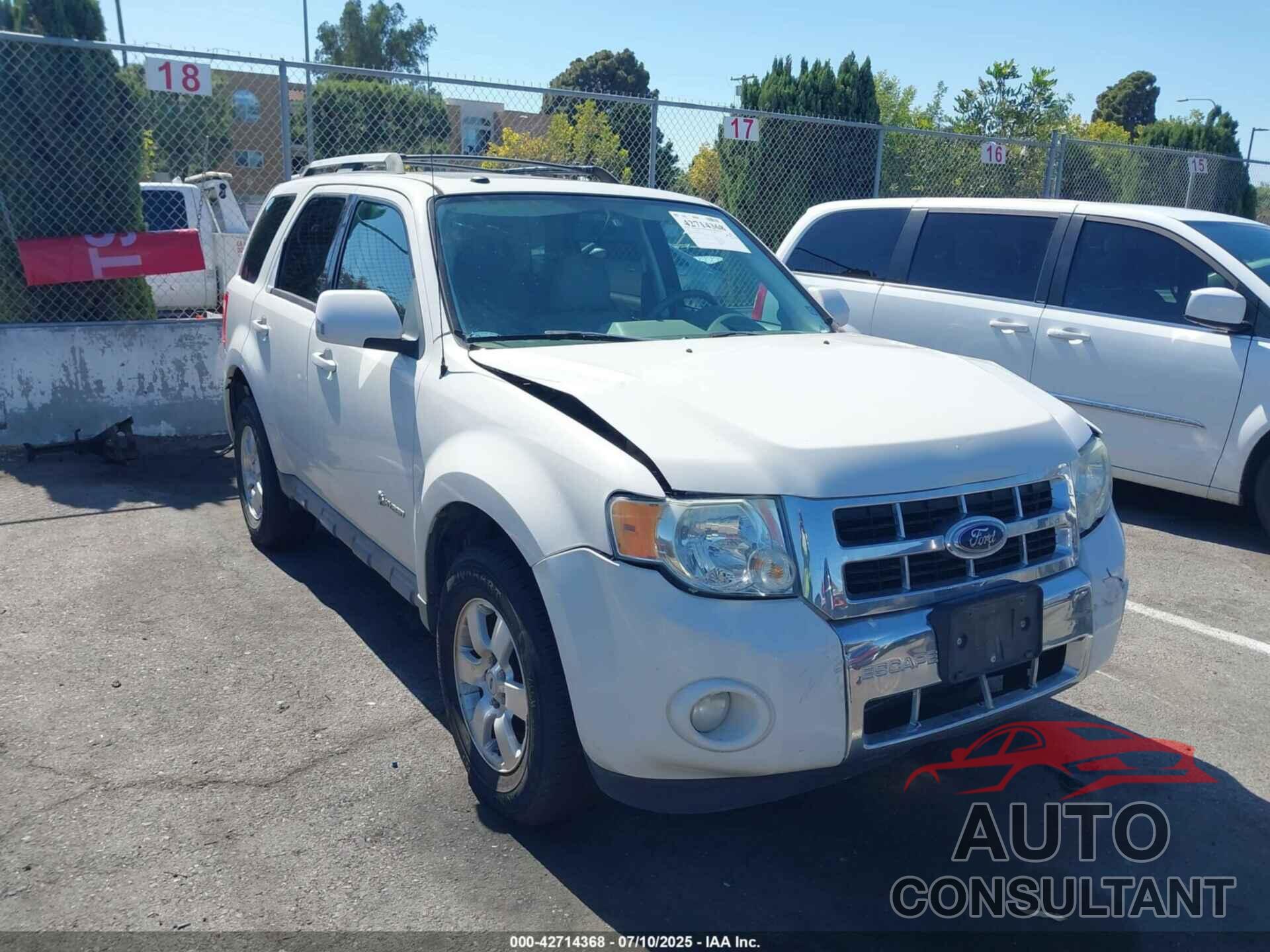 FORD ESCAPE HYBRID 2009 - 1FMCU49329KA25033