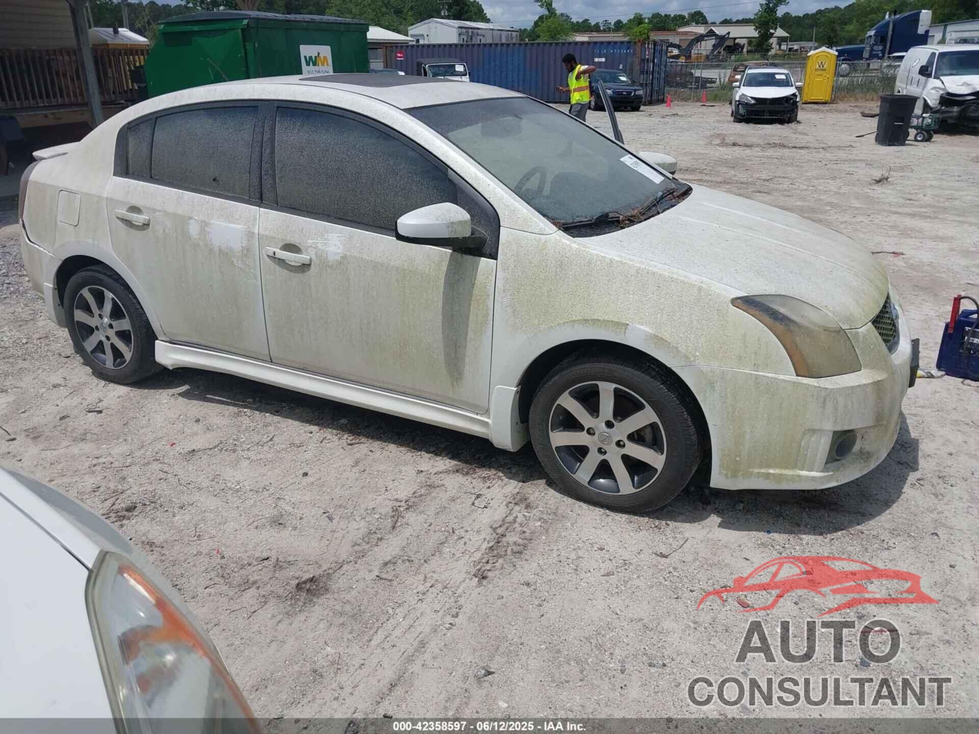 NISSAN SENTRA 2012 - 3N1AB6AP7CL697738
