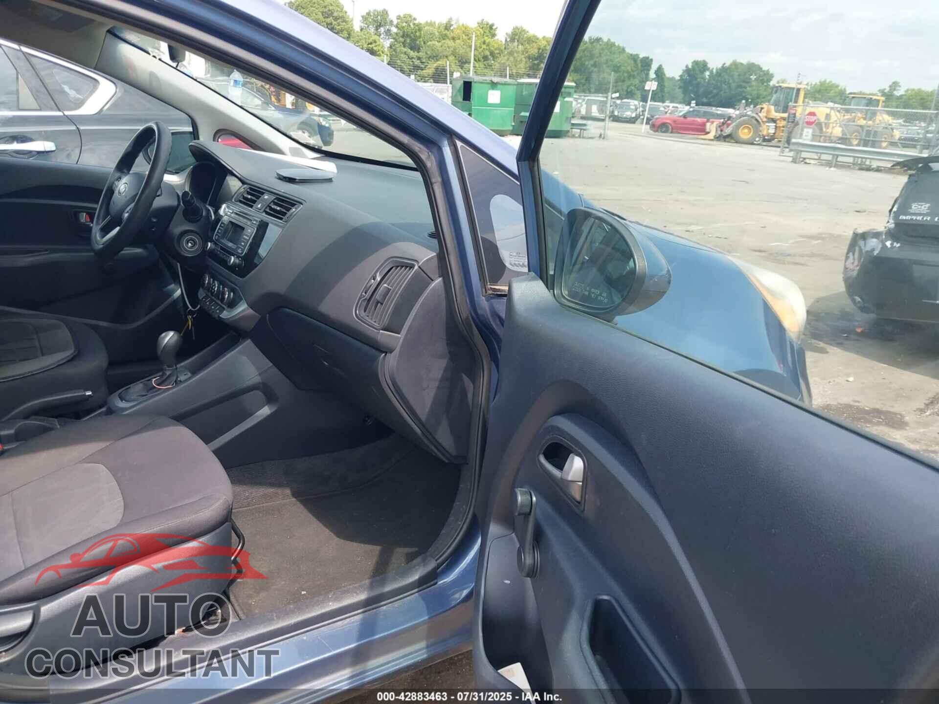 KIA RIO 2016 - KNADM4A3XG6598043