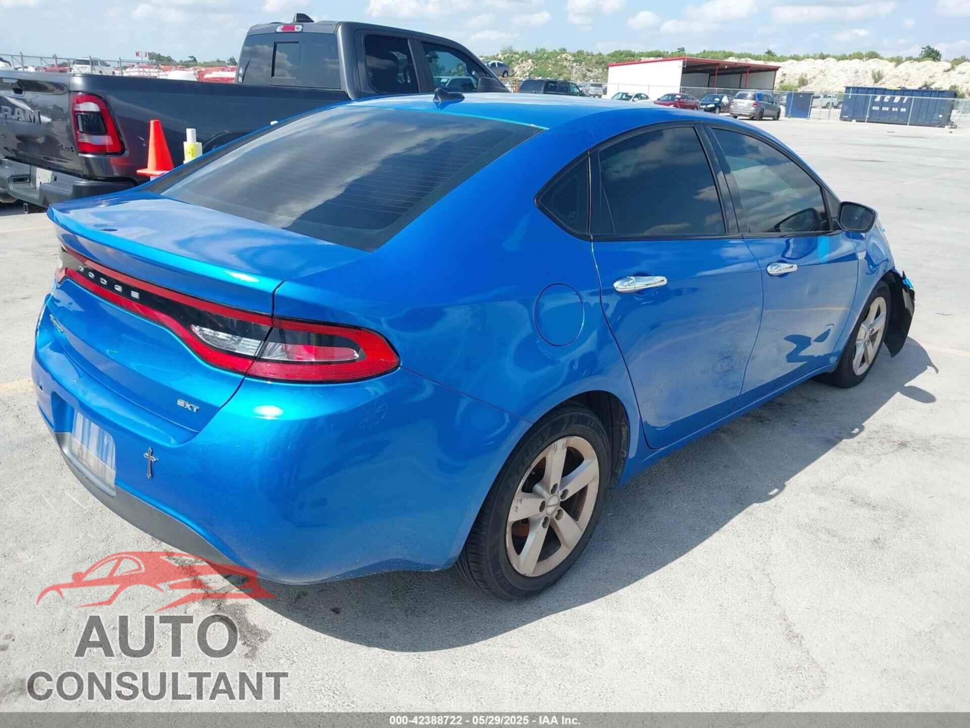 DODGE DART 2015 - 1C3CDFBB5FD352113