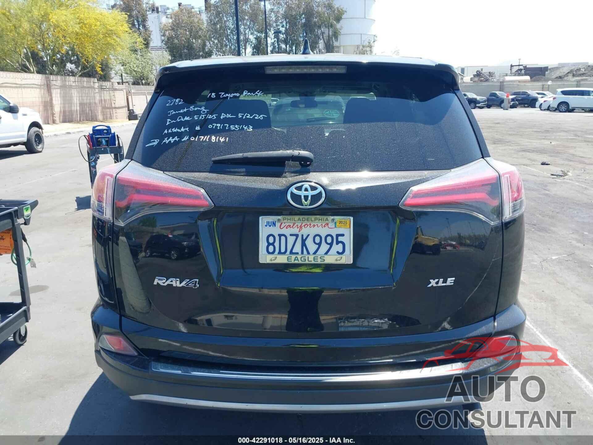 TOYOTA RAV4 2018 - 2T3WFREV1JW450514