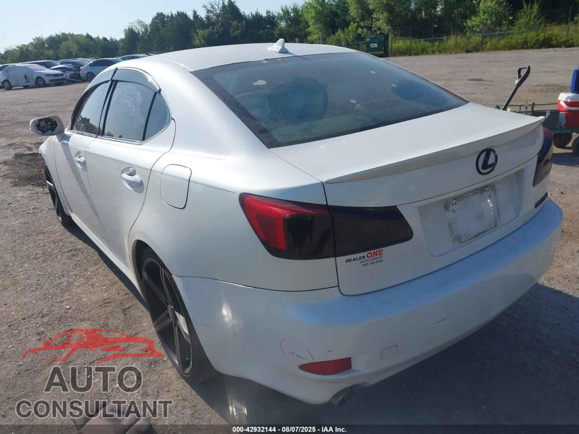 LEXUS IS 250 2012 - JTHBF5C22C5167080