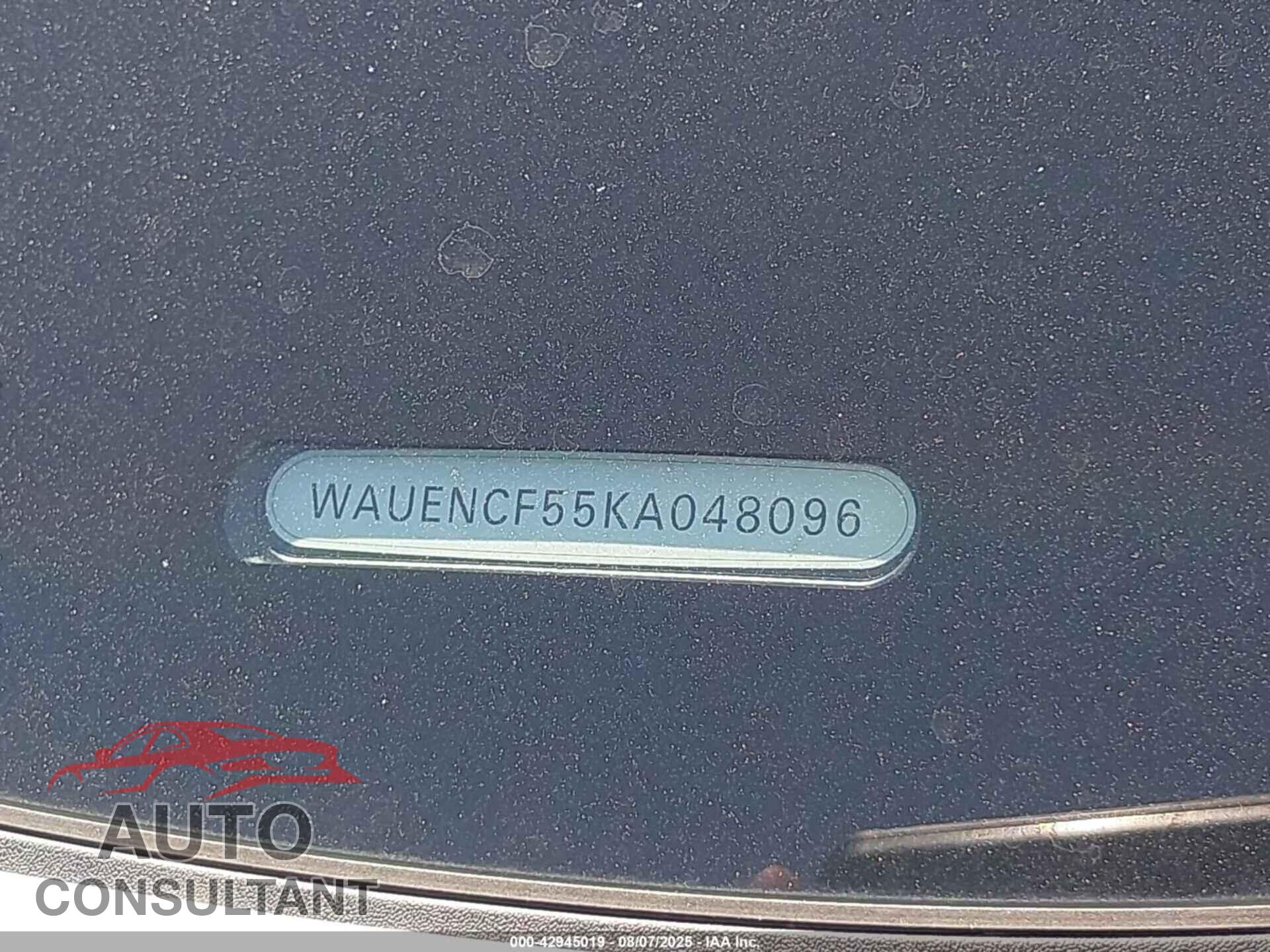 AUDI A5 2019 - WAUENCF55KA048096