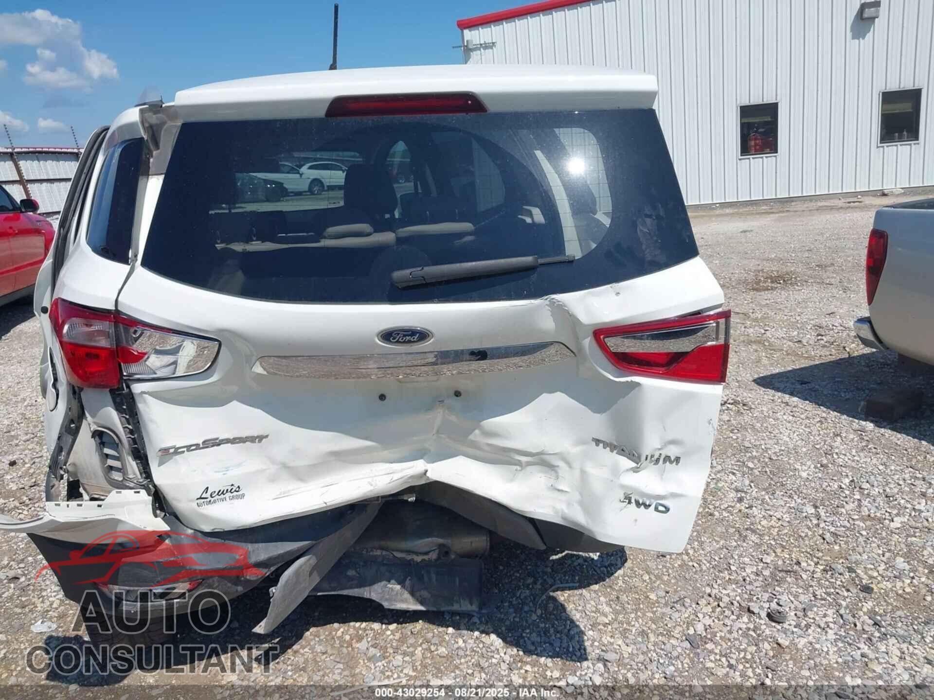 FORD ECOSPORT 2019 - MAJ6S3KLXKC260765