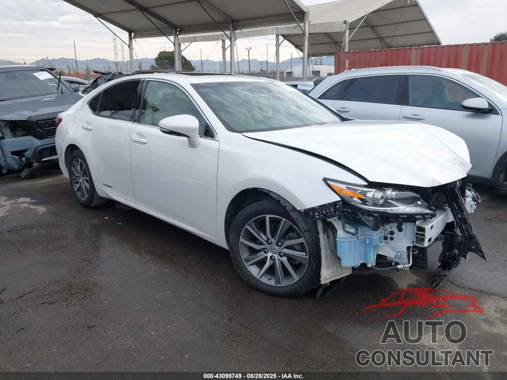 LEXUS ES 300H 2017 - JTHBW1GGXH2145772