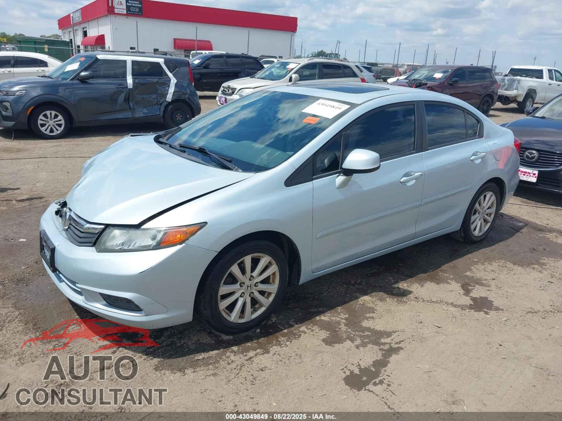 HONDA CIVIC 2012 - 19XFB2F85CE027767