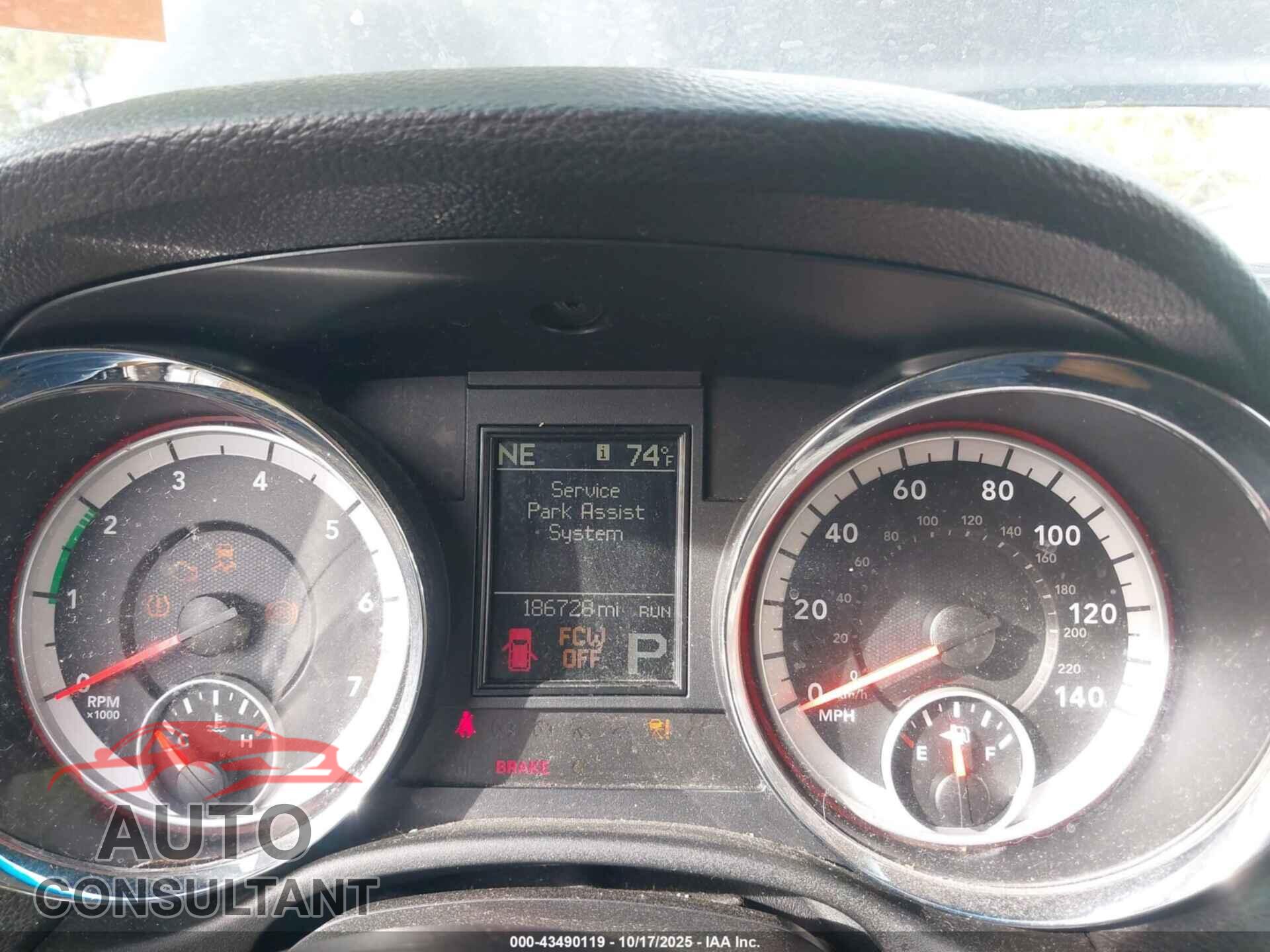 DODGE DURANGO 2012 - 1C4RDJEGXCC182834