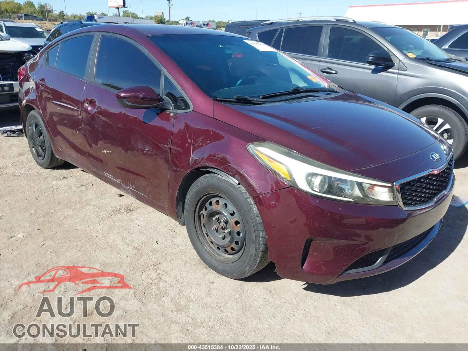 KIA FORTE 2017 - 3KPFK4A75HE061242