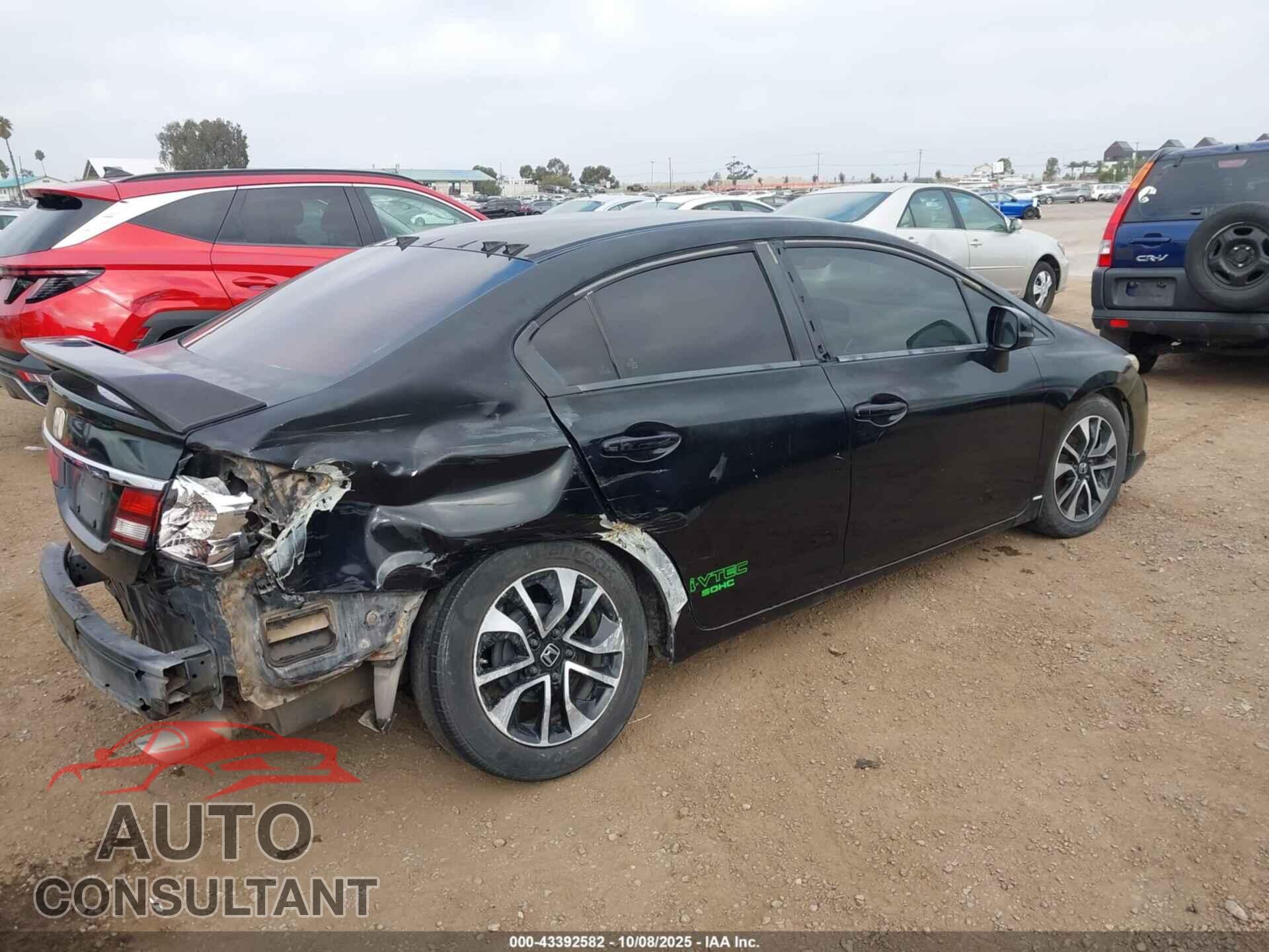 HONDA CIVIC 2013 - 19XFB2F56DE257597