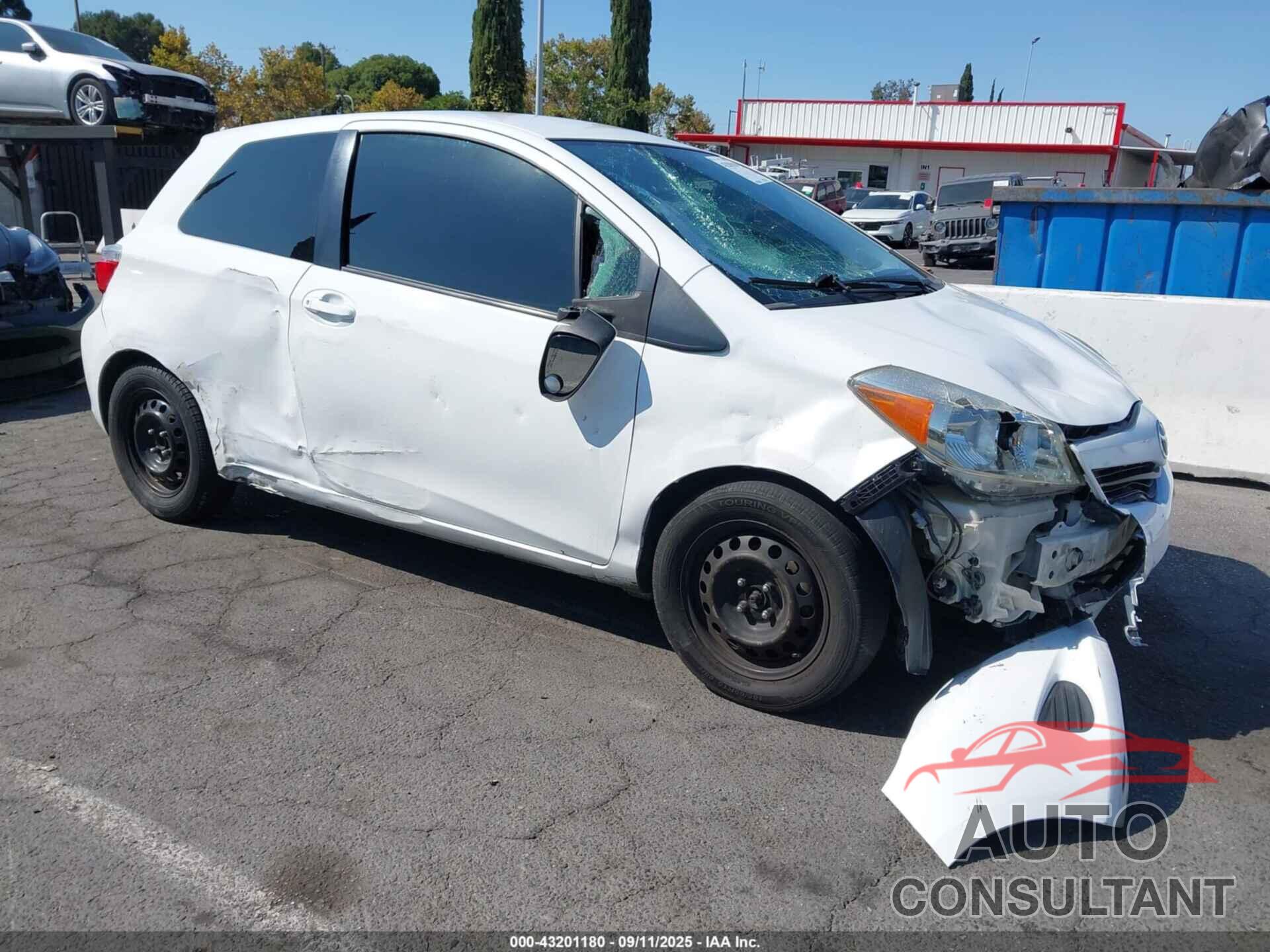 TOYOTA YARIS 2012 - JTDJTUD34CD501218