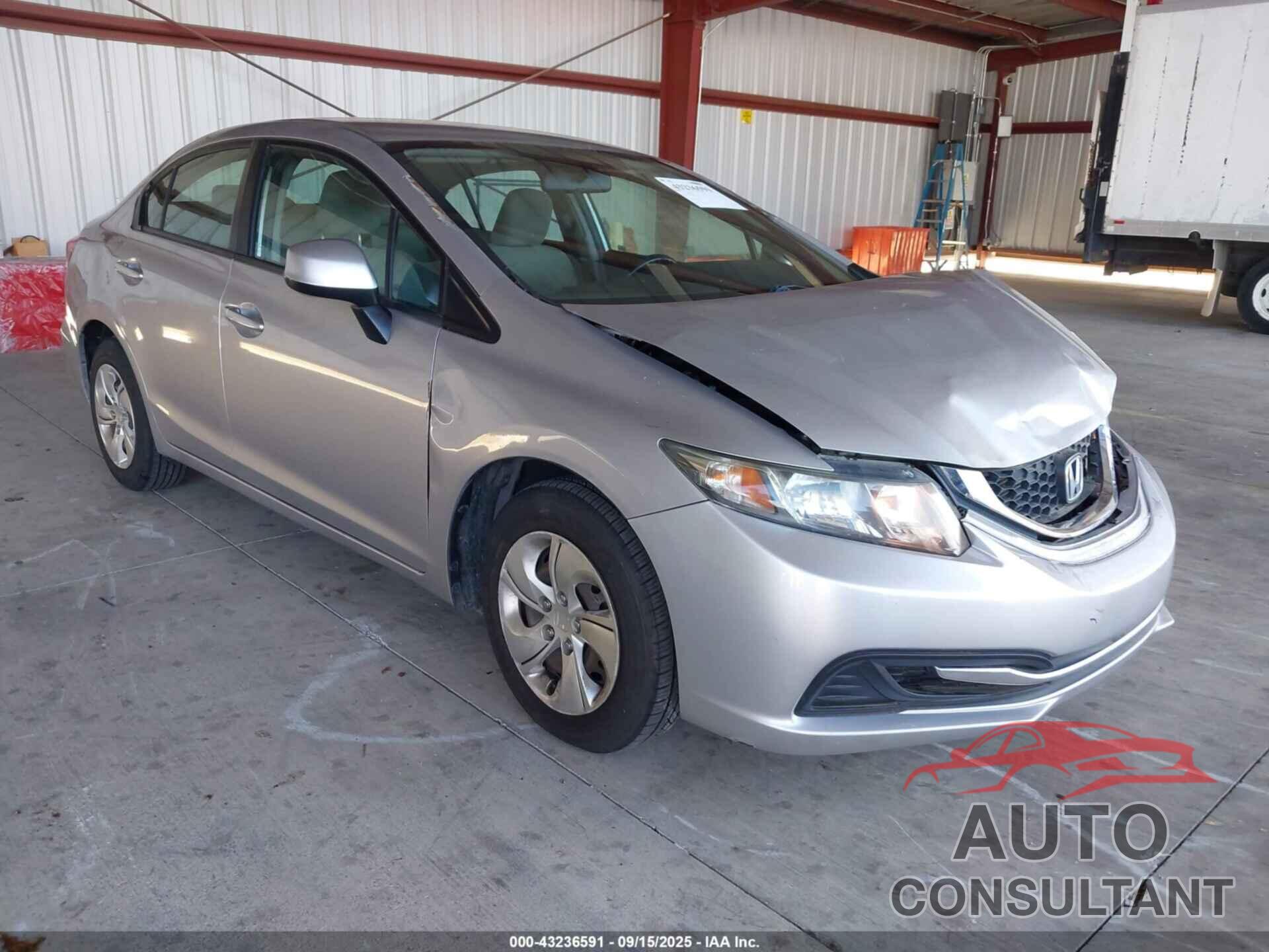 HONDA CIVIC 2013 - 19XFB2F59DE264365
