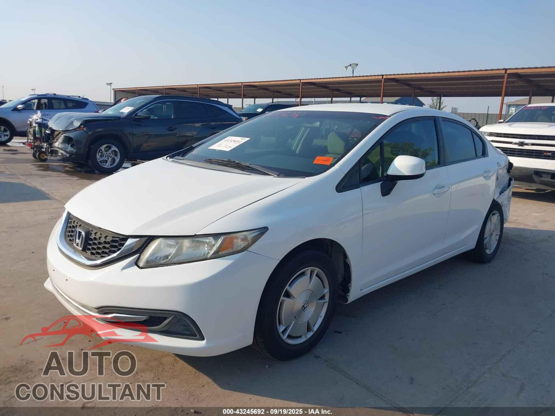 HONDA CIVIC 2013 - 2HGFB2F62DH547981