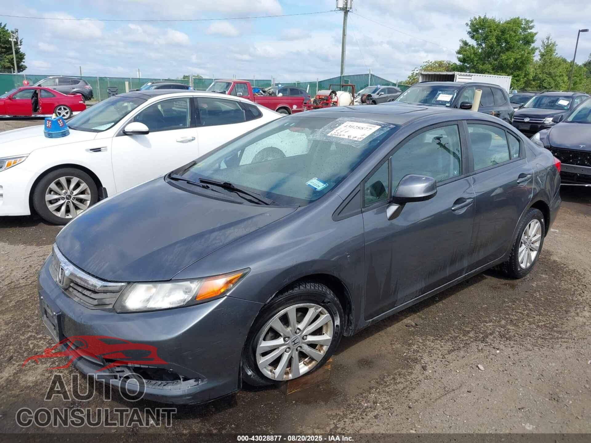 HONDA CIVIC 2012 - 19XFB2F87CE362822