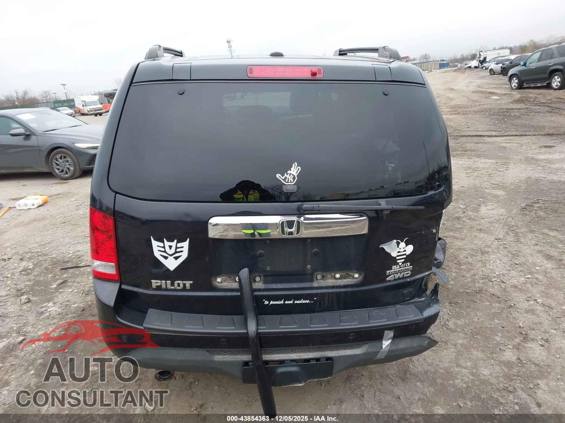 HONDA PILOT 2012 - 5FNYF4H93CB039392