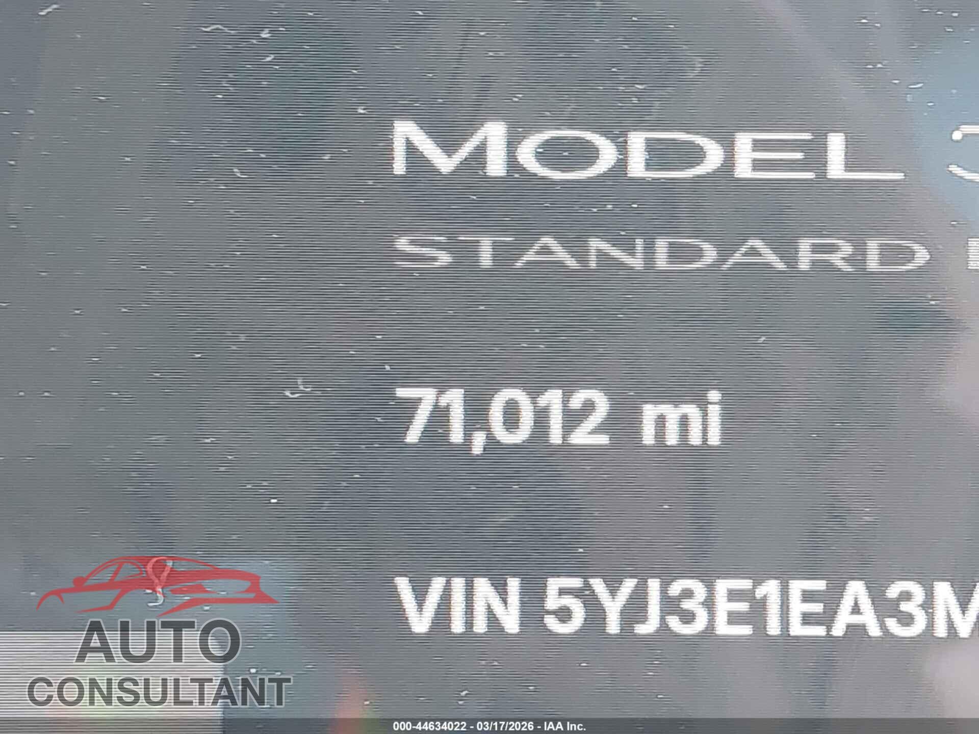 TESLA MODEL 3 2021 - 5YJ3E1EA3MF908407