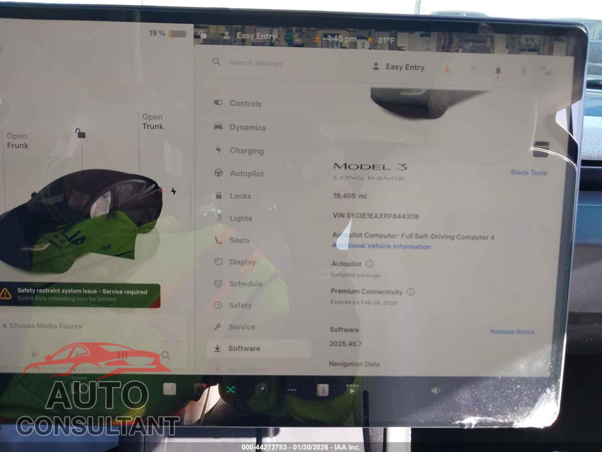 TESLA MODEL 3 2024 - 5YJ3E1EAXRF844308