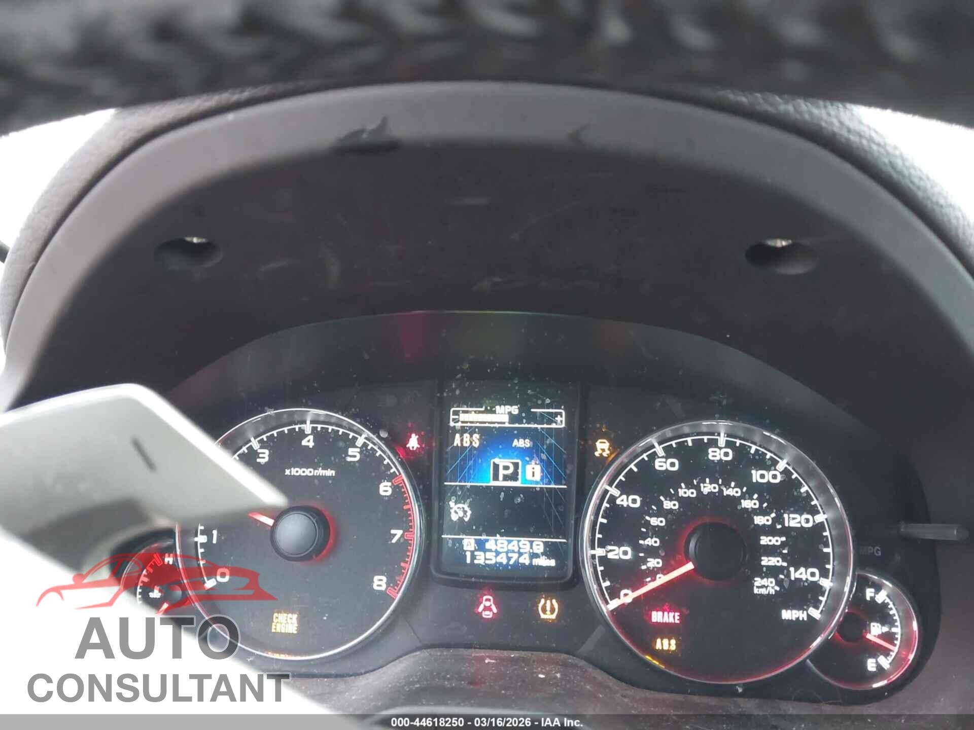 SUBARU OUTBACK 2013 - 4S4BRBKC8D3265640