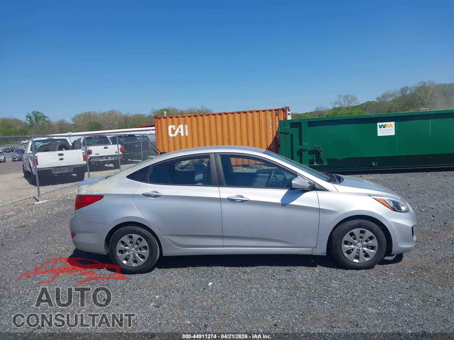 HYUNDAI ACCENT 2017 - KMHCT4AE7HU241978
