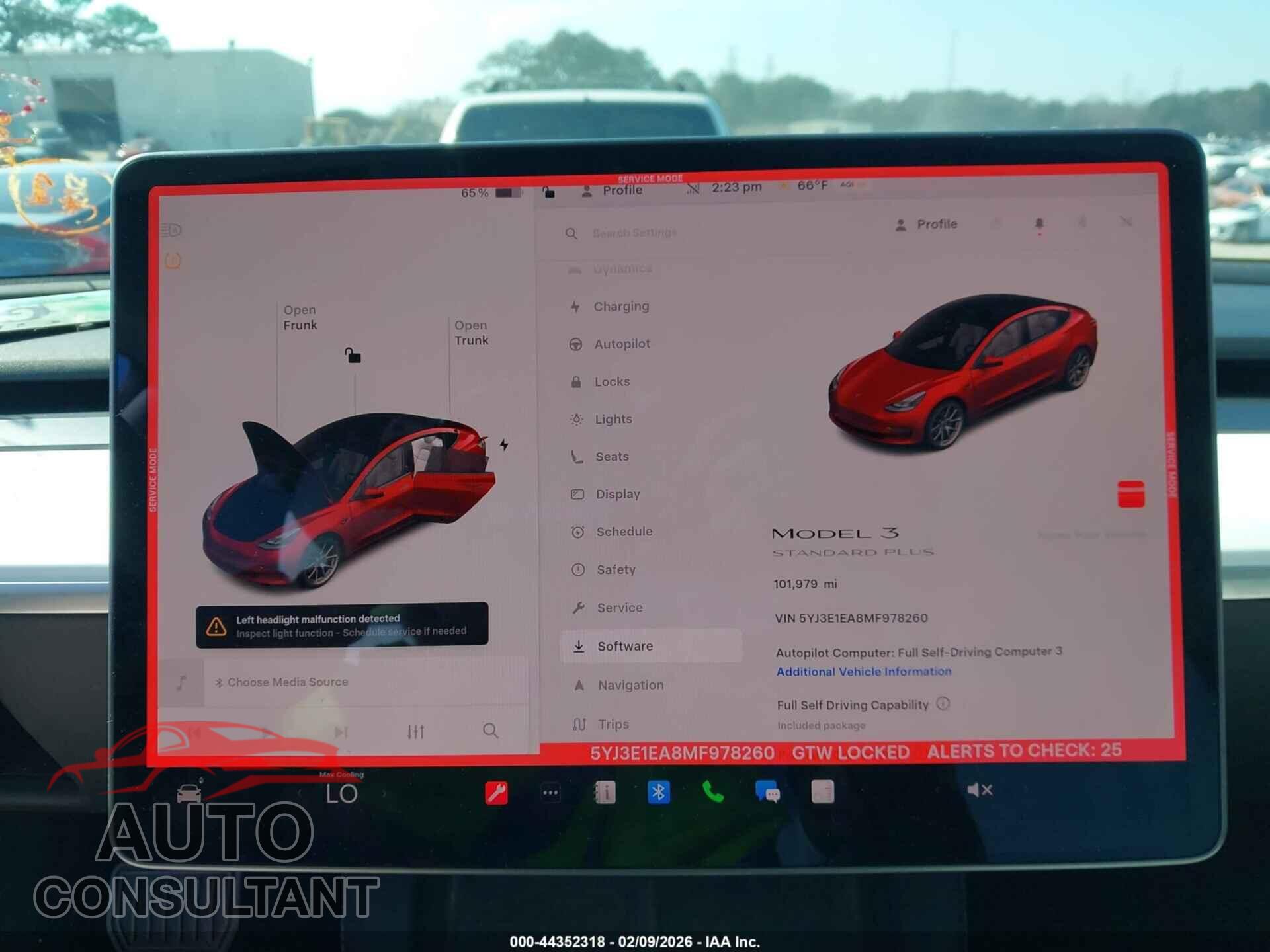 TESLA MODEL 3 2021 - 5YJ3E1EA8MF978260