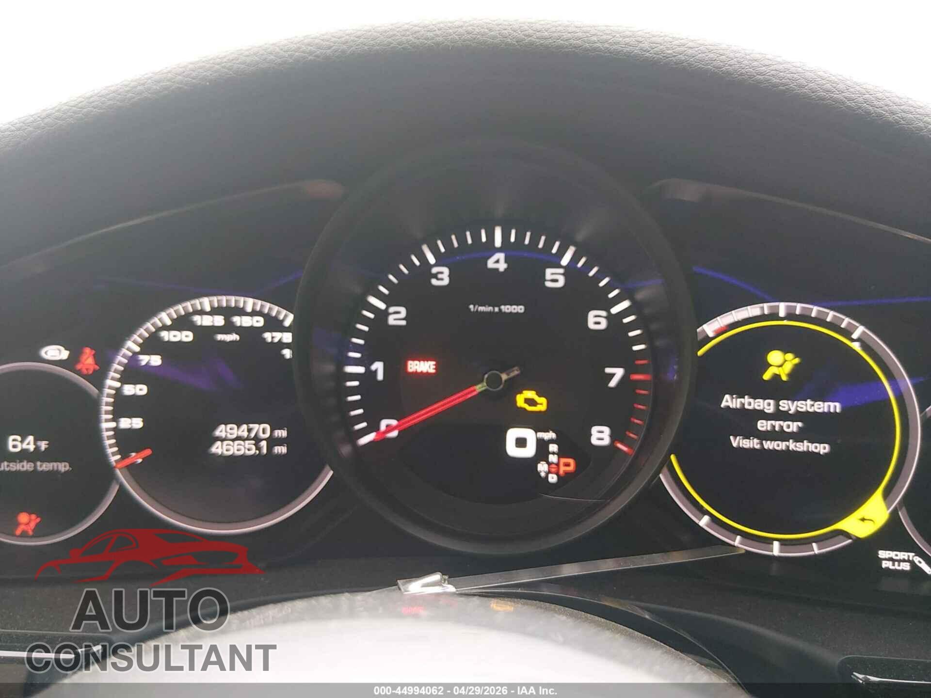 PORSCHE PANAMERA 2019 - WP0AA2A7XKL100083