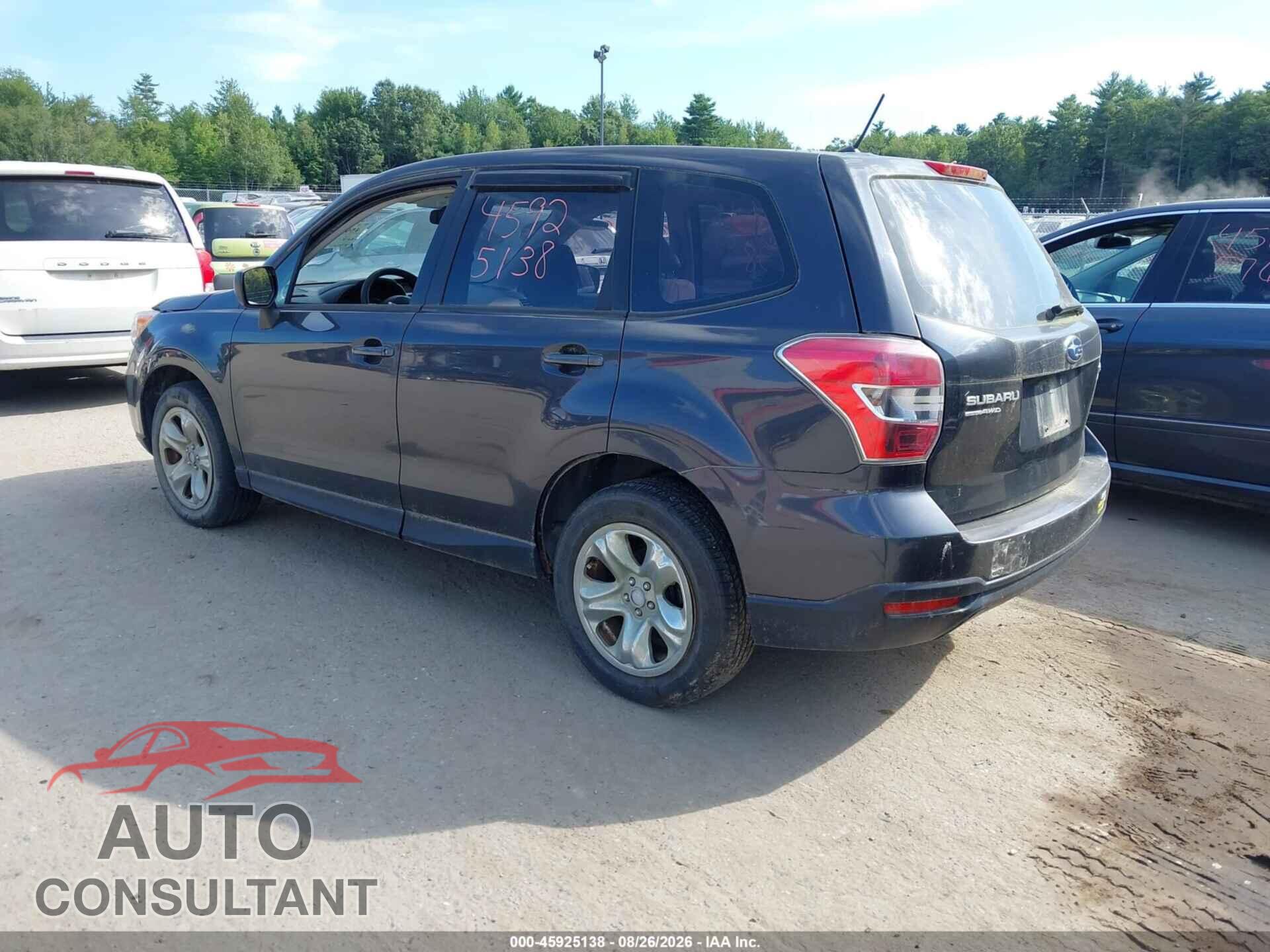 SUBARU FORESTER 2014 - JF2SJAAC4EH484558