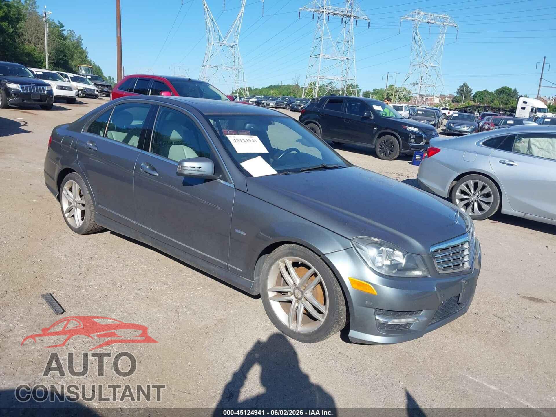 MERCEDES-BENZ C 250 2012 - WDDGF4HBXCR214428