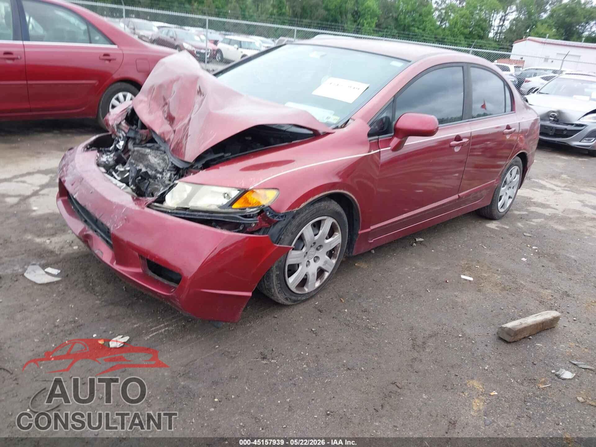 HONDA CIVIC 2010 - 19XFA1F5XAE078603