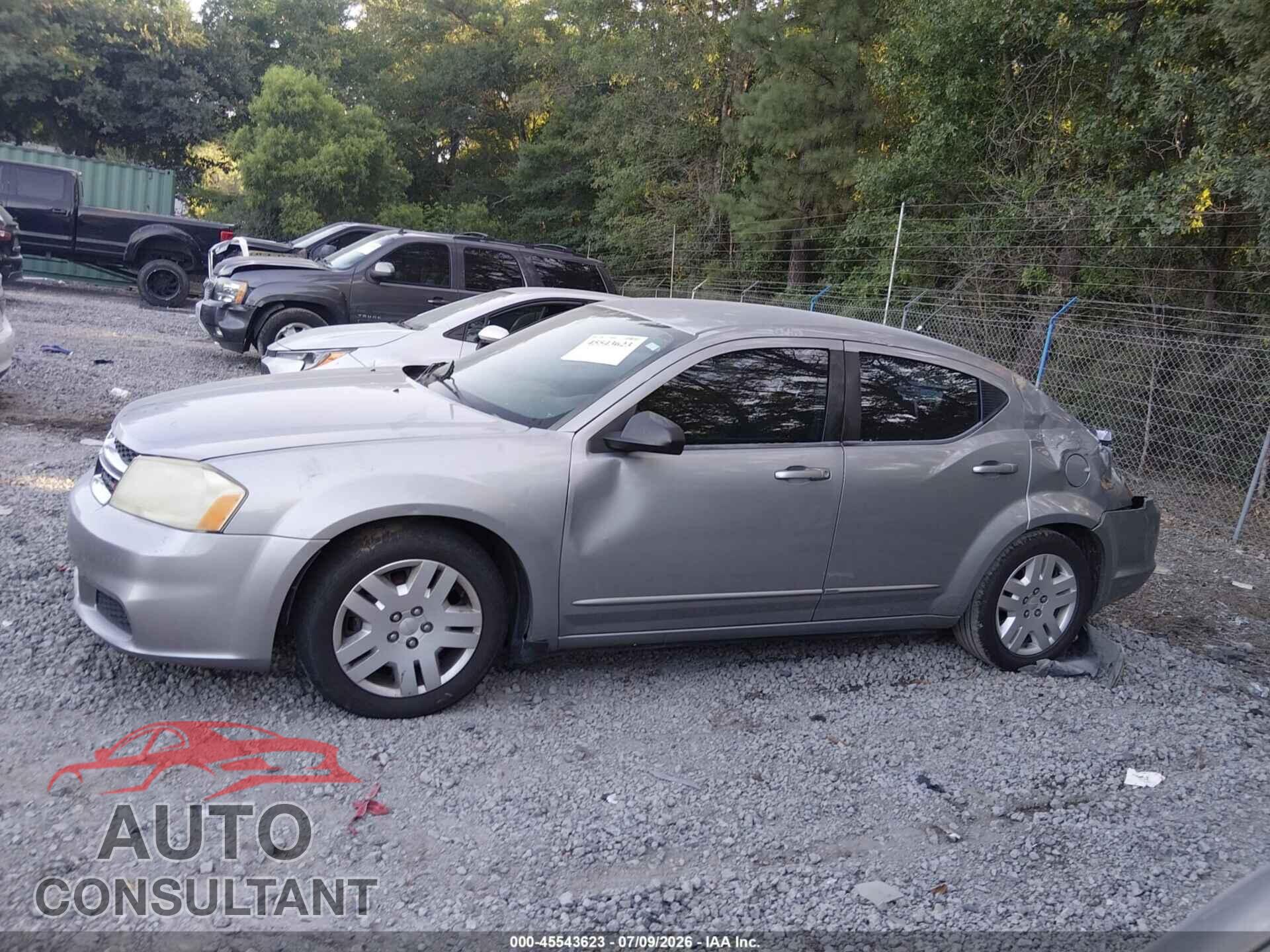 DODGE AVENGER 2013 - 1C3CDZAB5DN562074