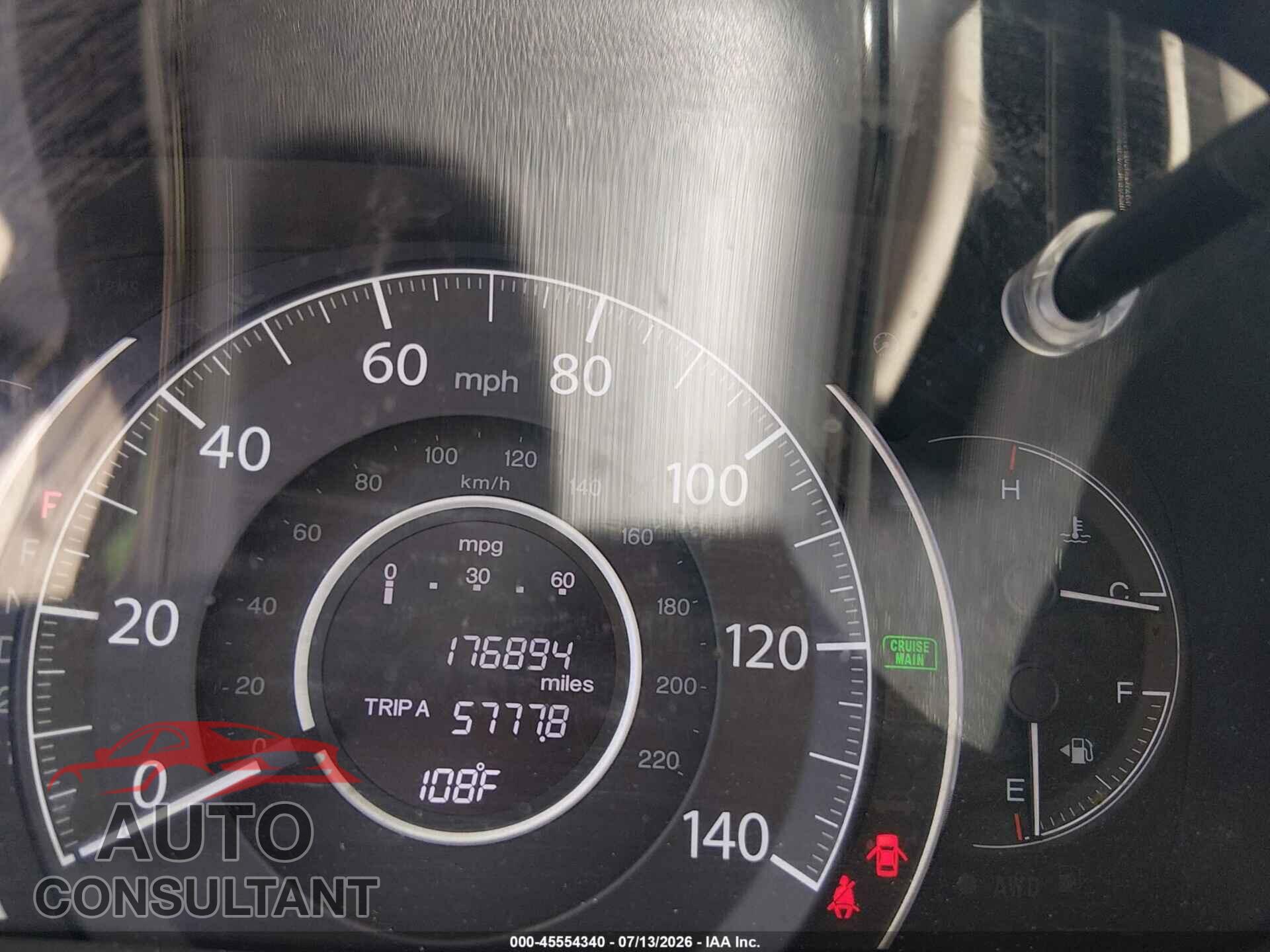 HONDA CR-V 2012 - JHLRM4H52CC028262