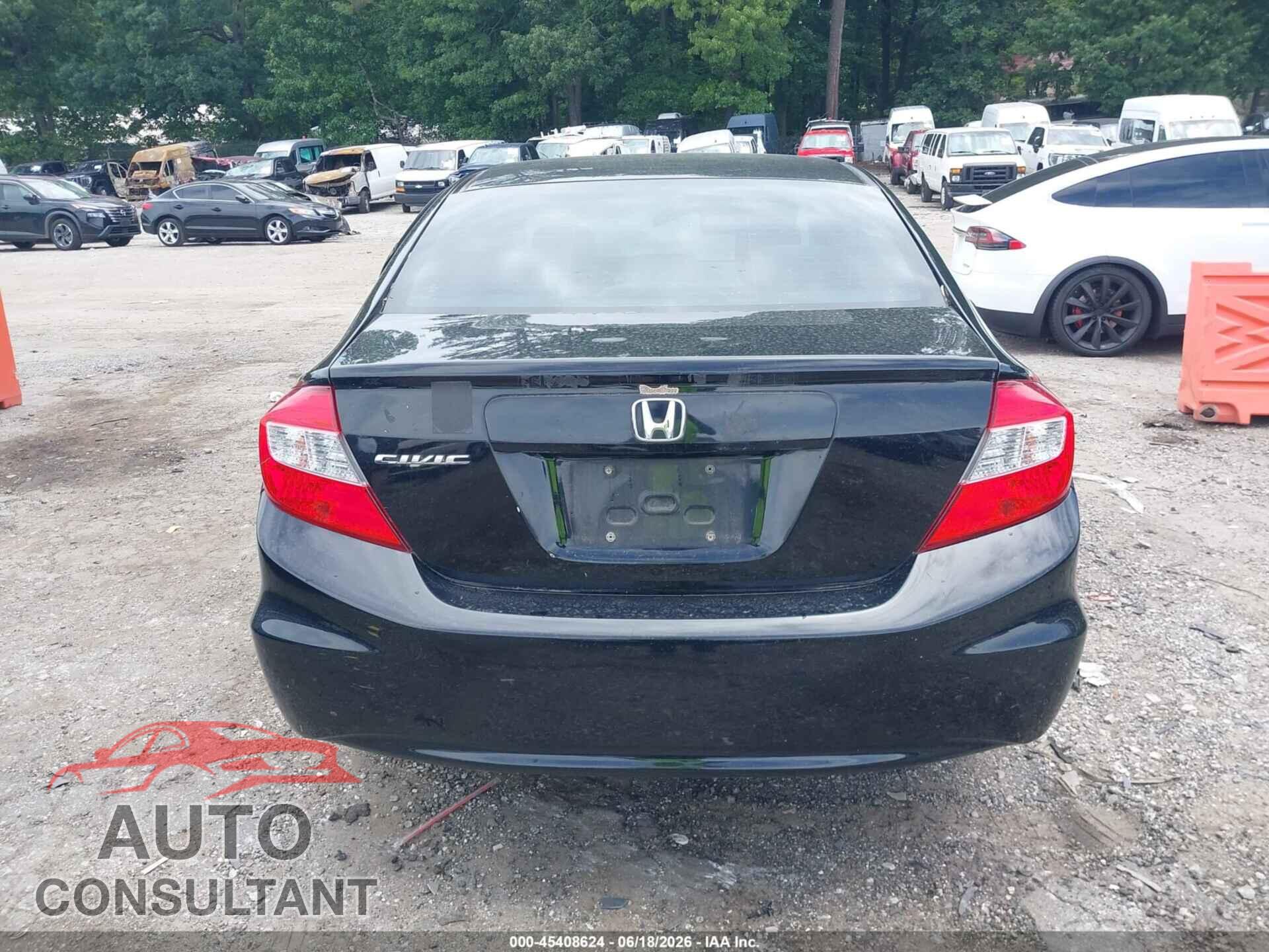 HONDA CIVIC 2012 - 19XFB2F53CE327510