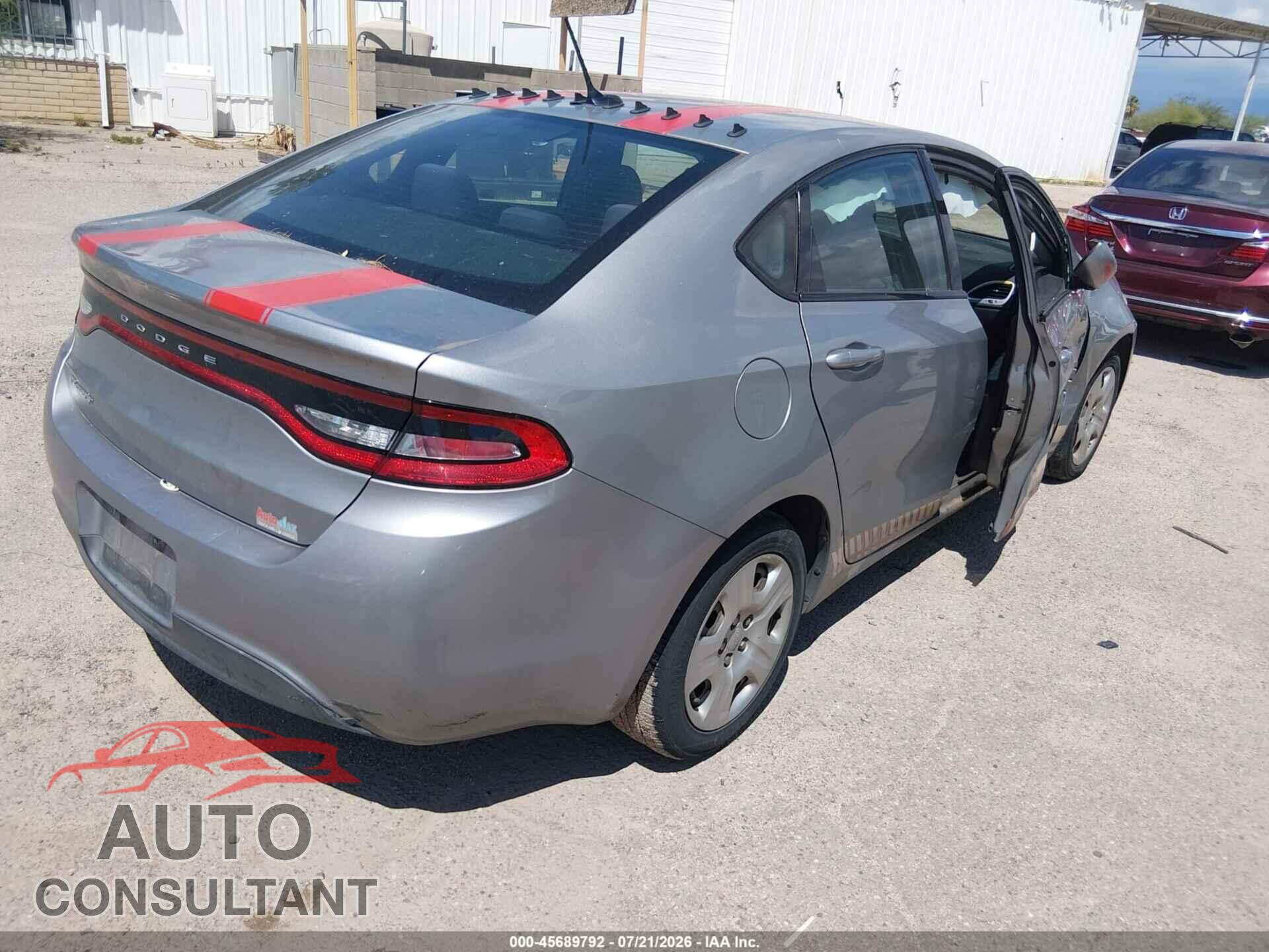 DODGE DART 2015 - 1C3CDFAA3FD146474