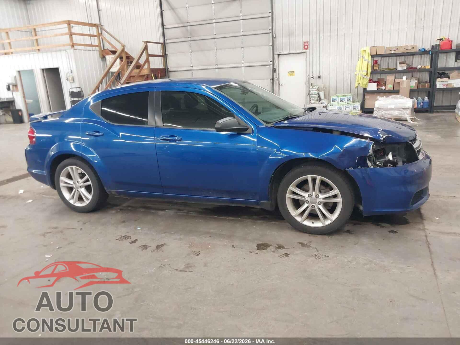 DODGE AVENGER 2012 - 1C3CDZAG1CN291265